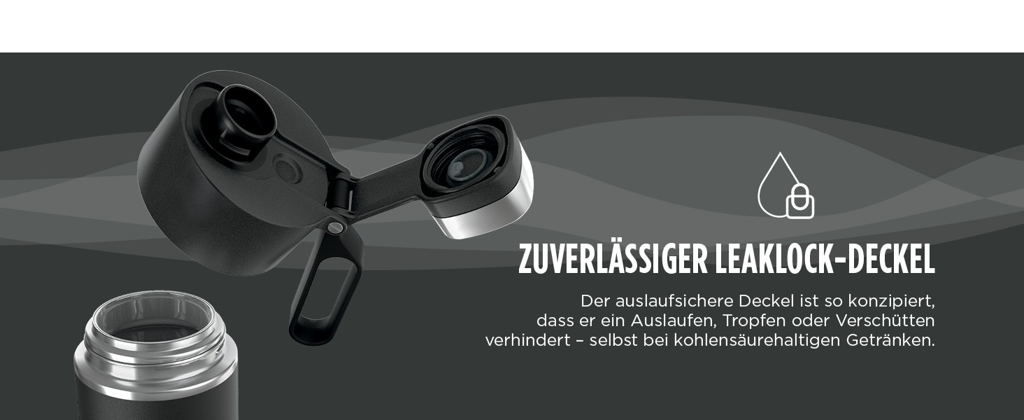 NINJA Isolierflasche »Ninja Thirsti Reiseflasche – 530 ml DW1801EUU / 700 ml DW2401EUU«, Getränke bleiben 24 Stunden kalt, 12 Stunden heiß, Eis hält 2 Tage