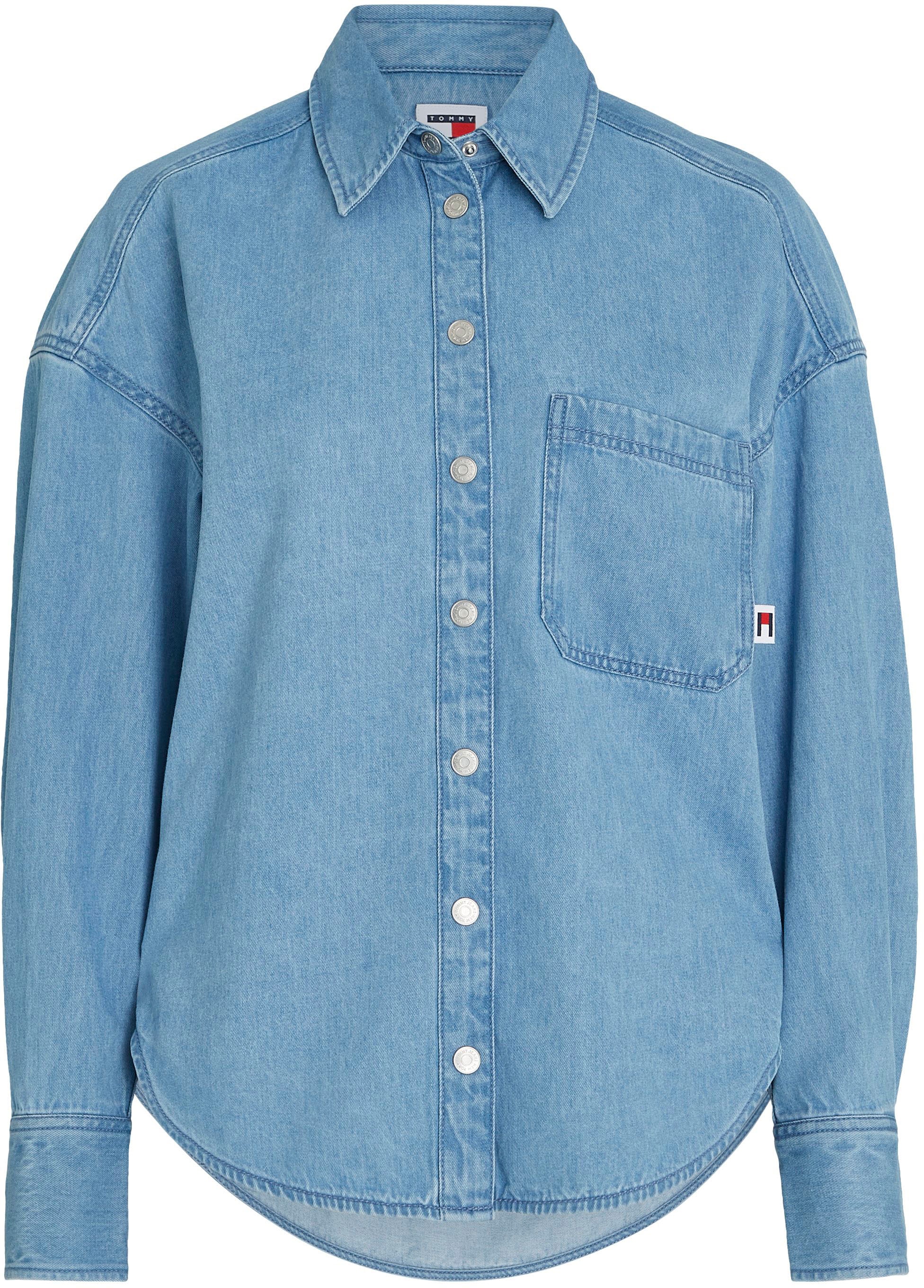 Tommy Jeans Curve Blusentop »TJW DENIM OVERSHIRT EXT«
