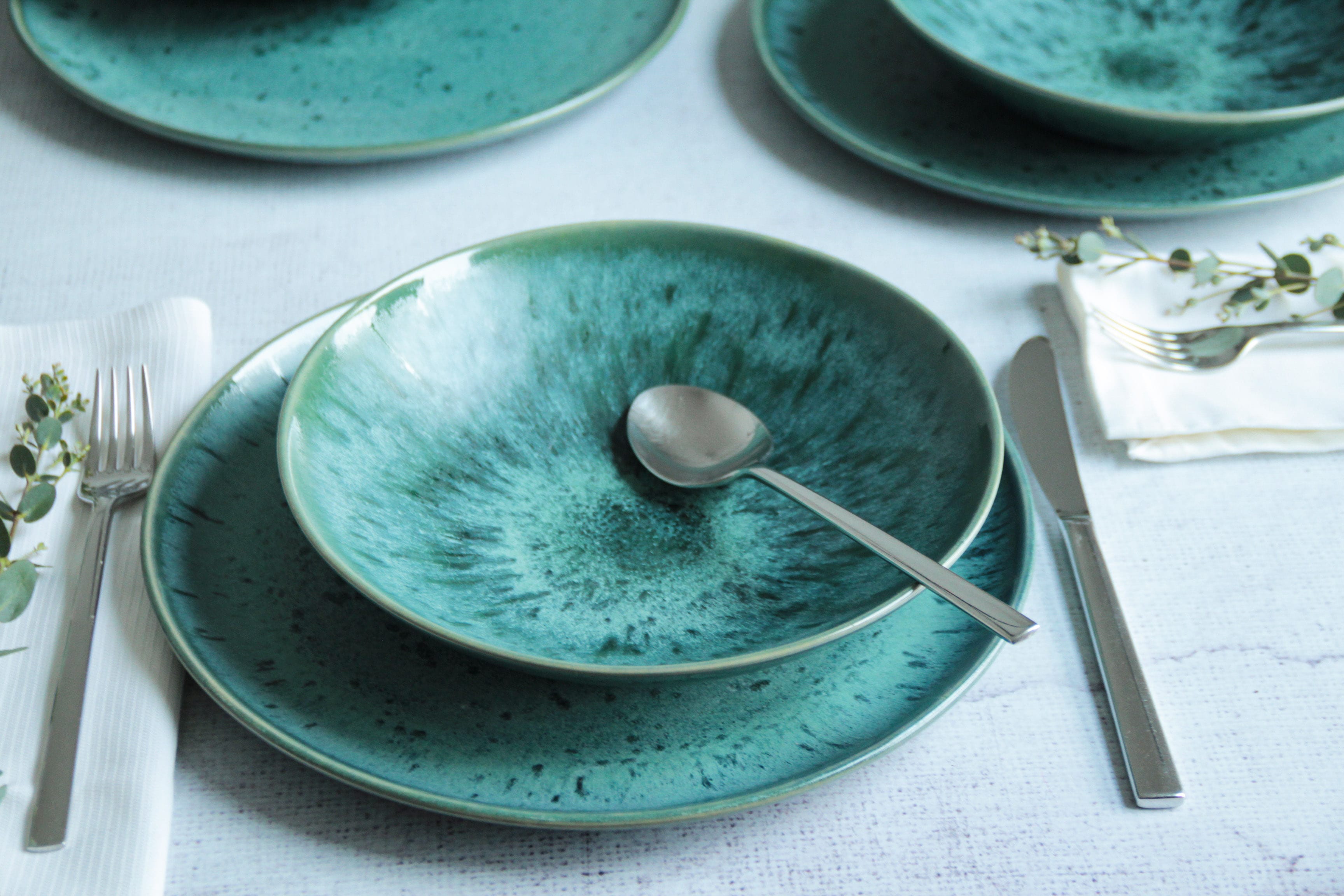 MÄSER Tafelservice »CARELLIA, aus Steinzeug« Geschirr-Set, Service günstig online kaufen