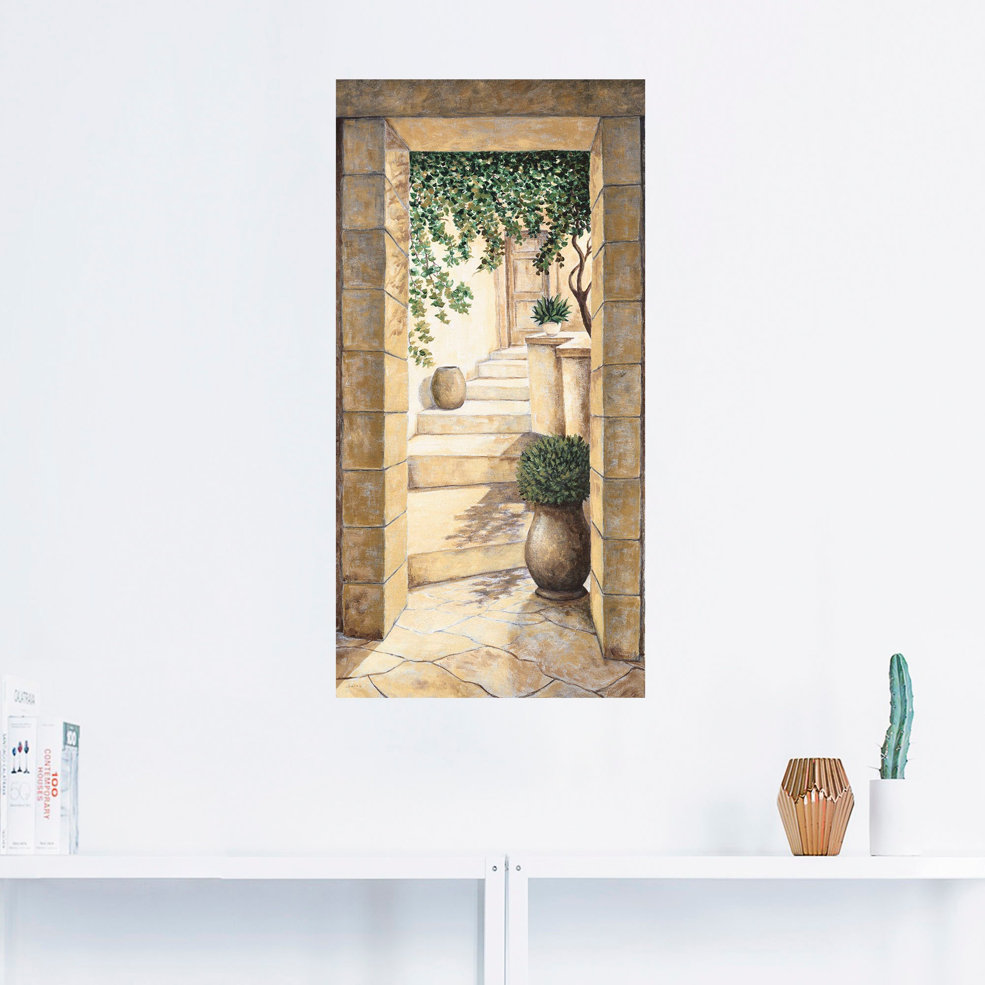 Artland Wandbild »Eingang - Fresco«, Fenster & Türen, (1 St.), als Alubild, Outdoorbild, Leinwandbild, Poster, Wandaufkleber