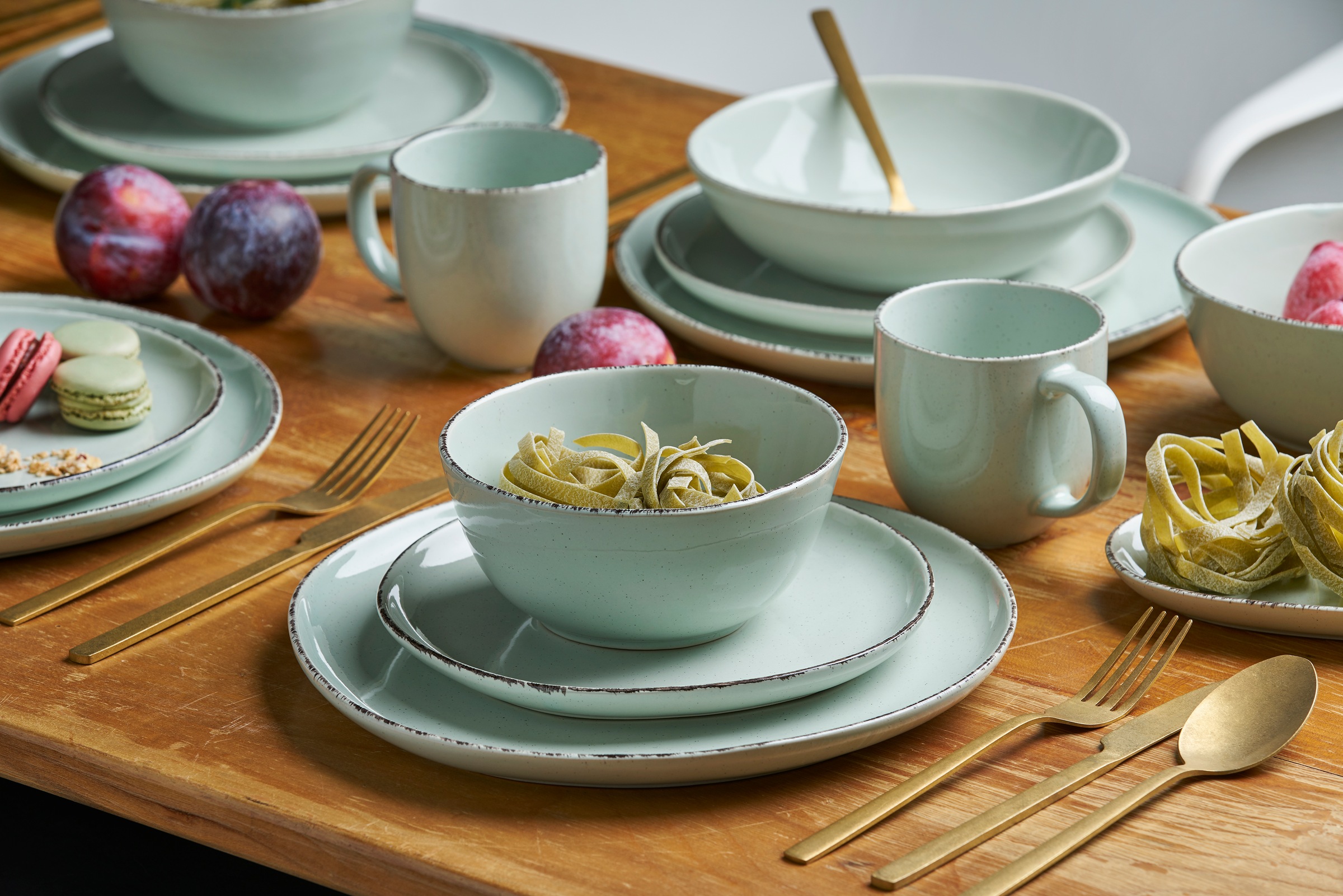 van Well Schale »Salatschale Urban, 29,5 cm, 2 Stück«, 2 tlg., aus Steinzeu günstig online kaufen