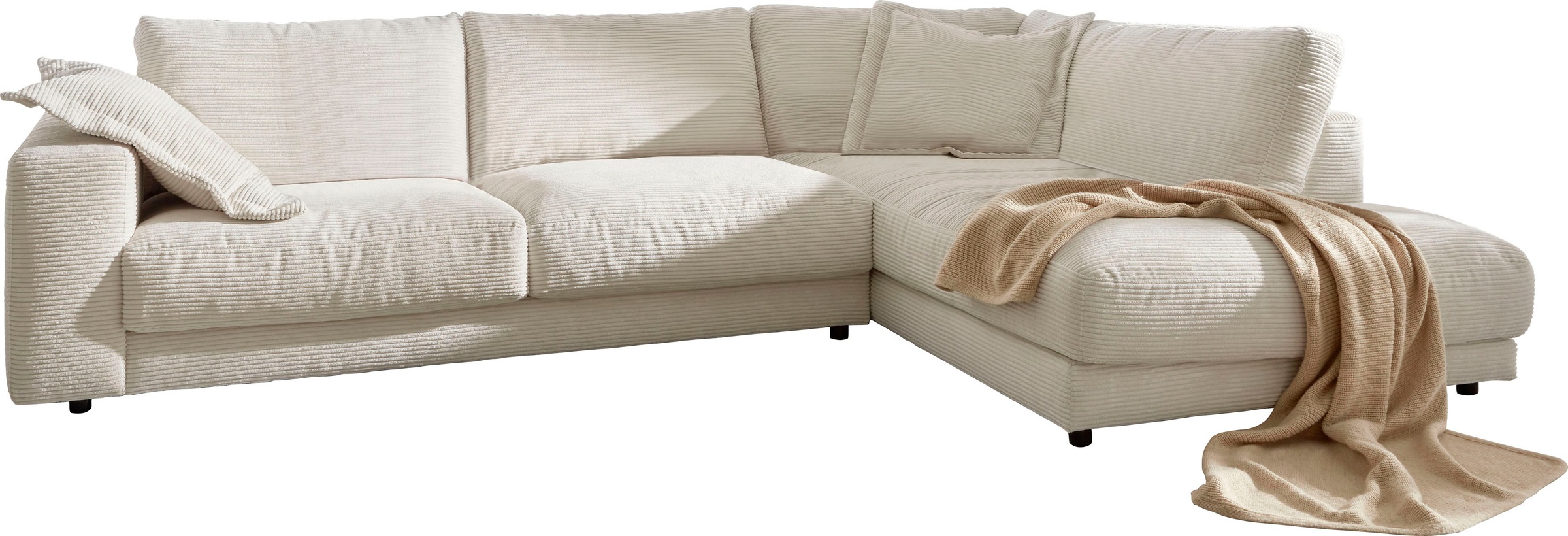 Places of Style Ecksofa "Enisa XXL B/T/H: 325/224/85 cm L-Form", Kuschelig, günstig online kaufen