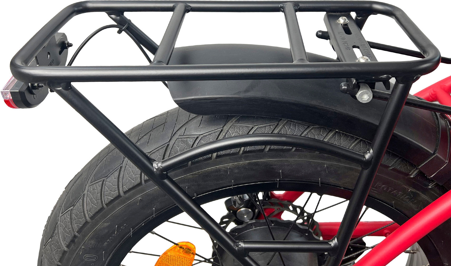LLobe E-Bike »Elektro Faltrad 20" Terrain rot«, Shimano, Tourney, Heckmotor 250 W