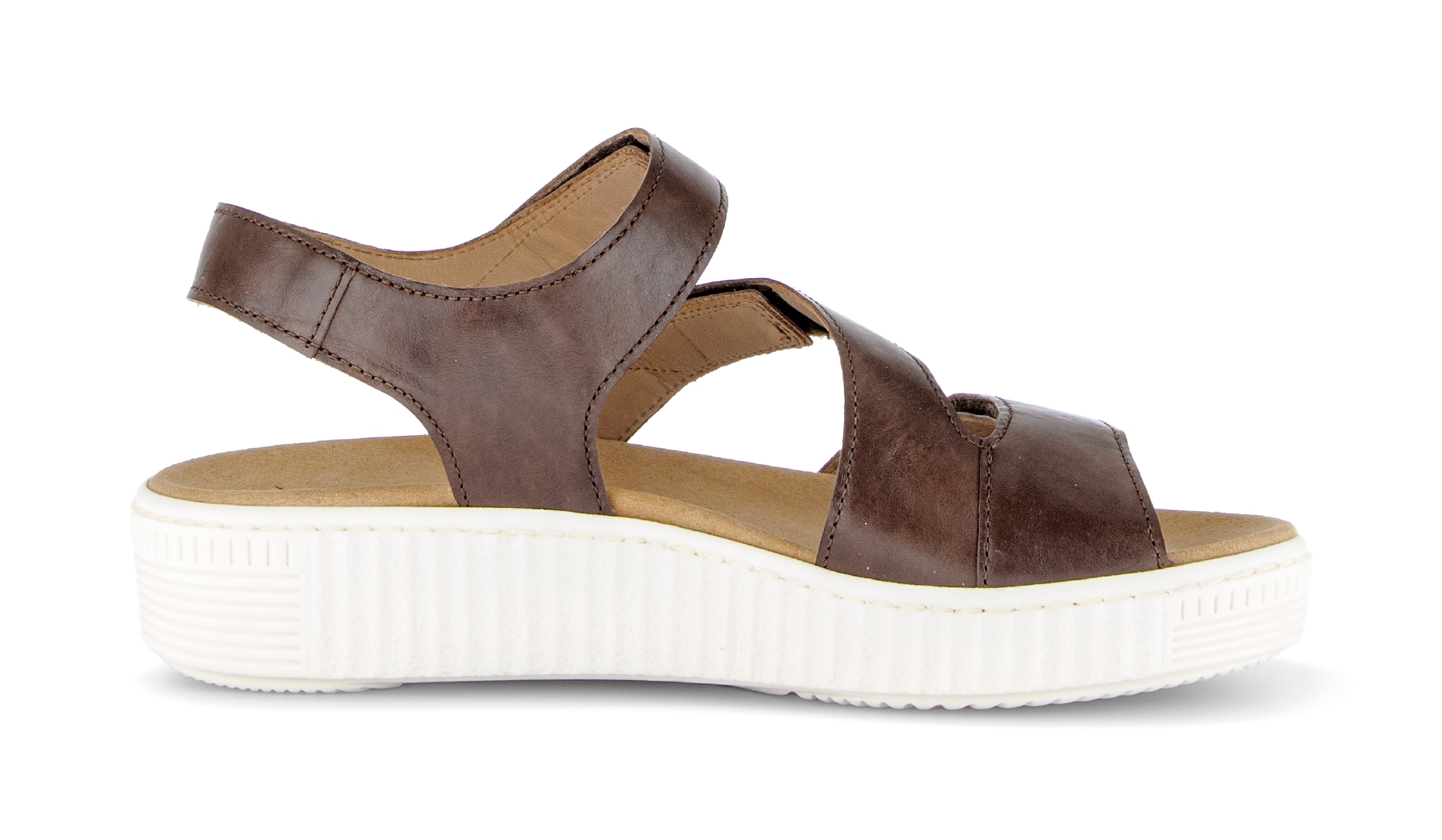 Gabor Riemchensandale  Plateau, Bequemschuh, Sandalette, Sommerschuh mit Ziernähten