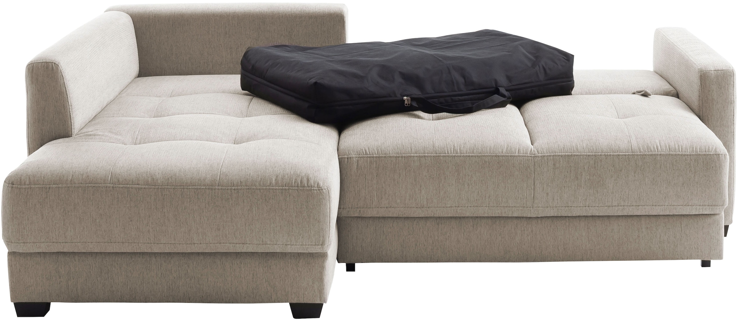 Mr. Couch Ecksofa »Pierre, L-Form mit BoxSpring«, Mit Boxpring-Taschenfederkern
