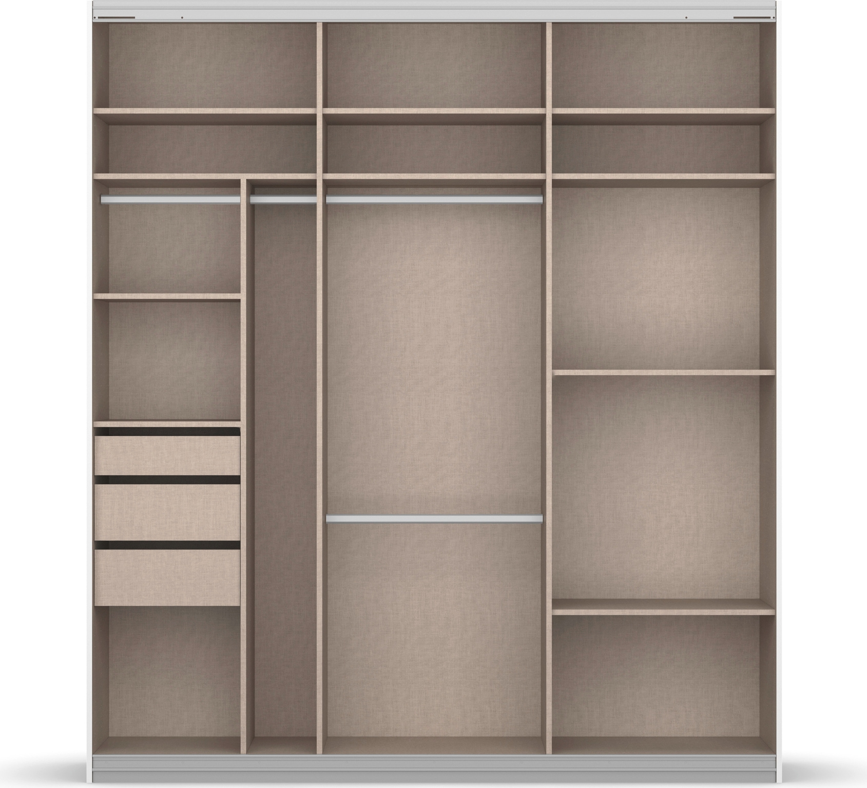 rauch Schwebetürenschrank »Oteli«, mit Spiegelfront und Passepartout optional mit Beleuchtung