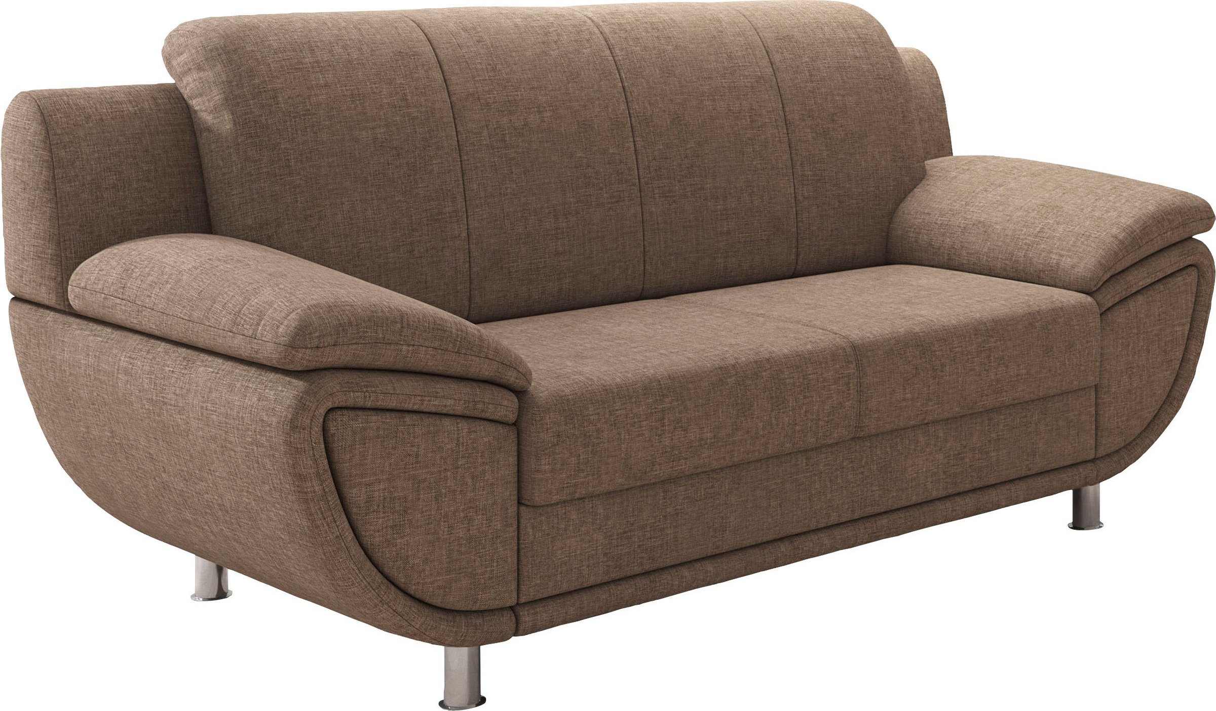 TRENDMANUFAKTUR 2-Sitzer »Rondo II, zeitlos und bequem,« wahlweise mit komfortablem Federkern, mit extra breiten Armlehnen