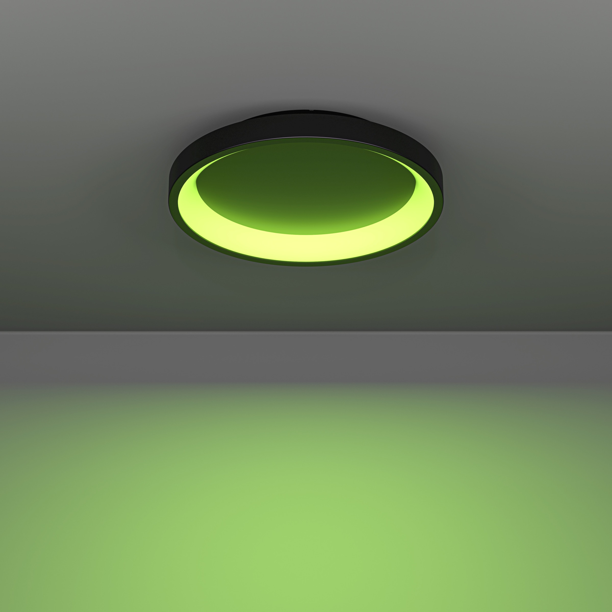 EGLO LED Deckenleuchte »LORETELLO-Z Deckenlampe - Stahl - LED - 19,6W - IP20« LED-Modul 1 Stk. Kaltweiß | Neutralweiß | RGB | Warmweiß Wohzimmerlampe, Esszimmerlampe, Flur, Schlafzimmer, H7,5 x Ø35 cm