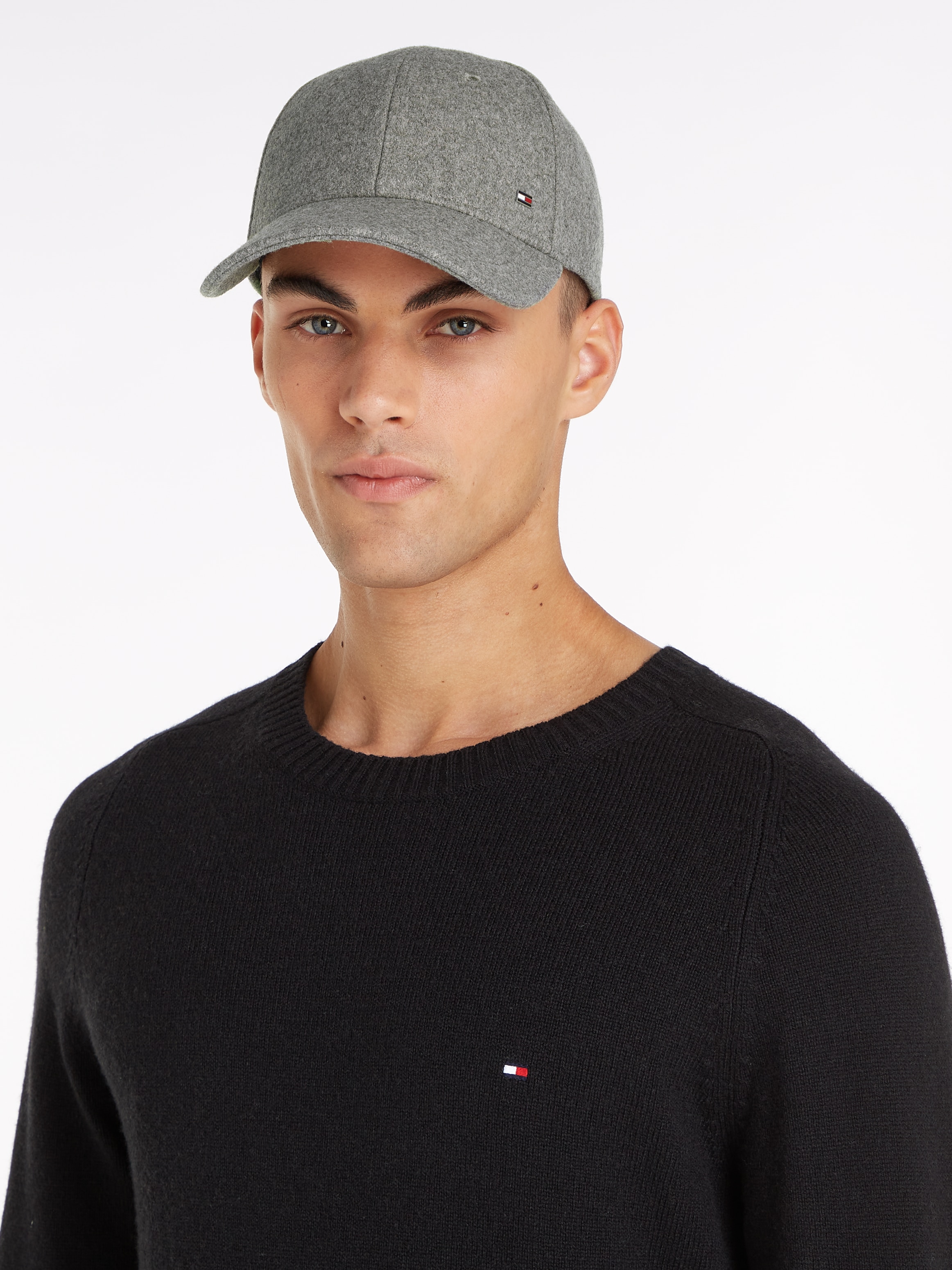 Tommy Hilfiger Baseball Cap »TH CORP LOVE MELTON 6 PANEL CAP«, mit Logoflagge