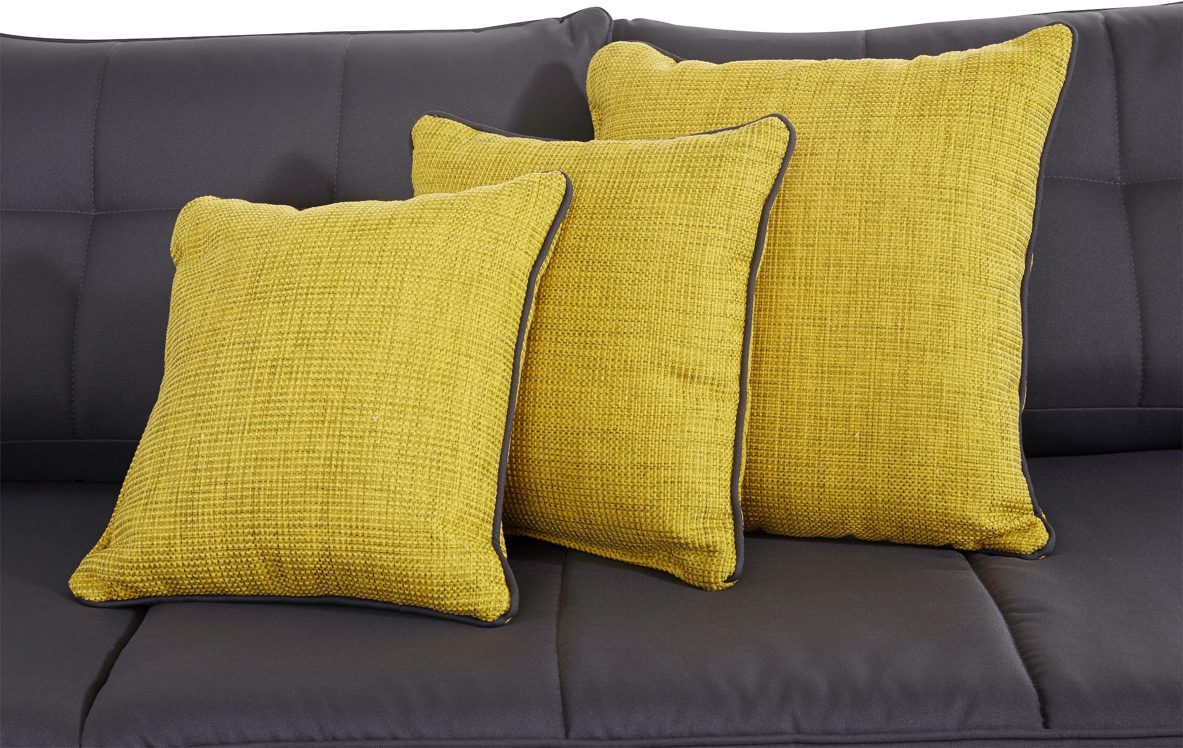 INOSIGN Ecksofa »Night & Day L-Form mit Dauer-Schlaffunktion ohne Armlehnen«, mit Boxspring-Bettfunktion 164x200 cm und Bettkasten, Dauerschläfer!