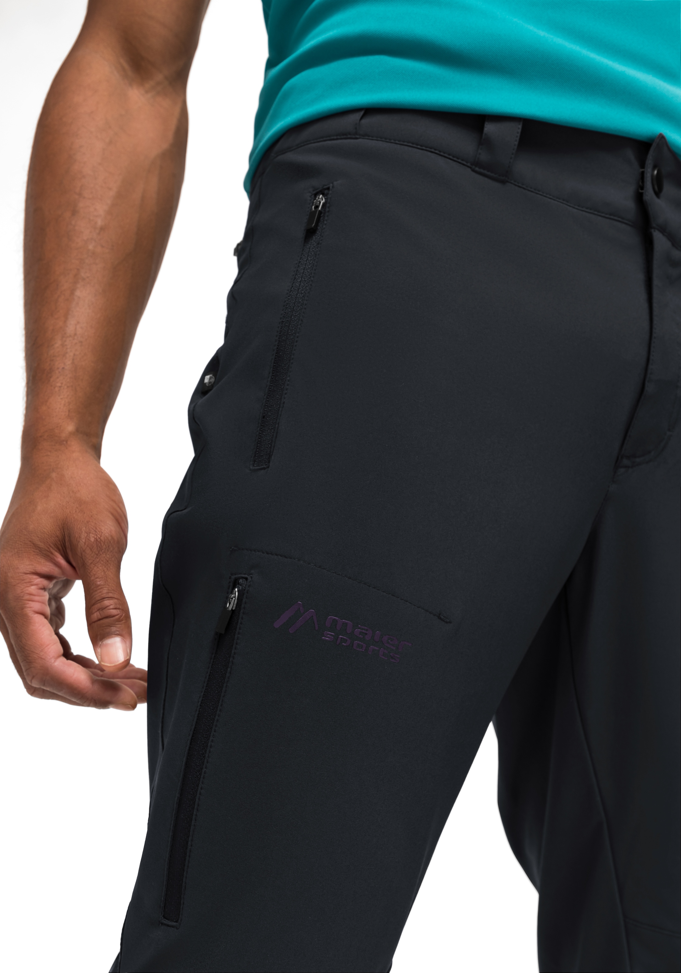 Maier Sports Outdoorhose »Latit Slim M«, Herren Wanderhose, lange Outdoor-Hose, Trekkinghose slim