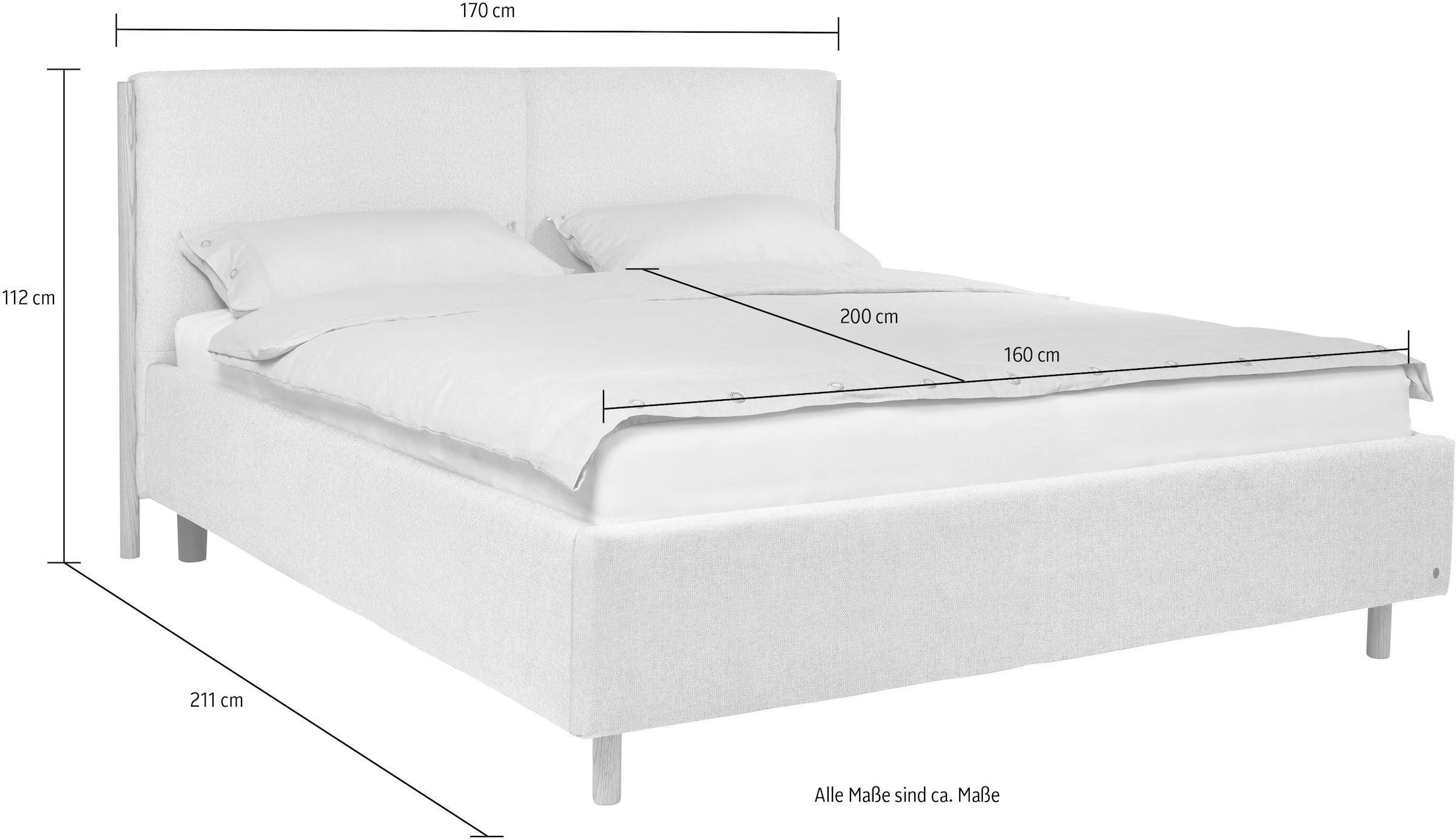 6. Bild von TOM TAILOR HOME Polsterbett »CALIFORNIA BED«, mit seitlichen Holzakzenten am Kopfteil