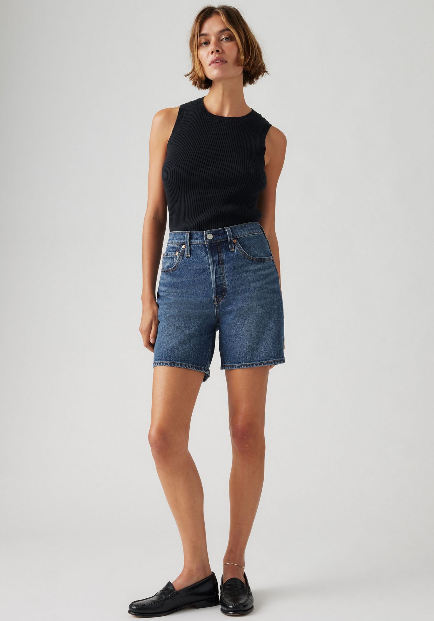 Levi's® Shorts »501MID THIGH SH«, Sommerhose Denim/Jeans in Baumwollqualität