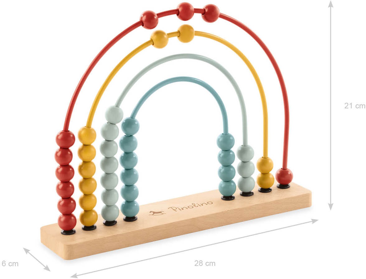 Pinolino® Lernspielzeug »Abakus-Regenbogen - Ruby«, aus Holz; FSC®- schützt Wald - weltweit