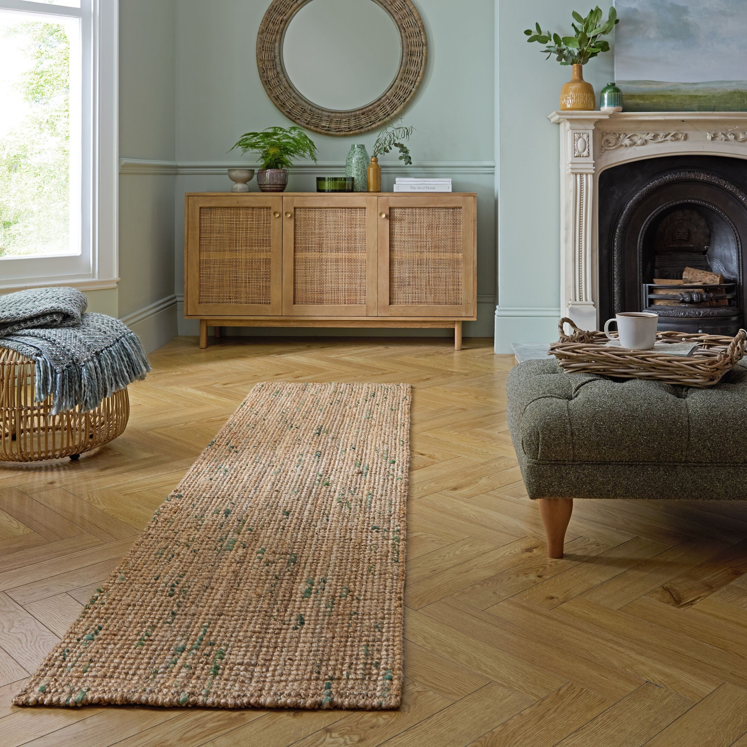 FLAIR RUGS Läufer »Jute Boucle«, rechteckig, 7 mm Höhe, aus 100% Jute, mit günstig online kaufen