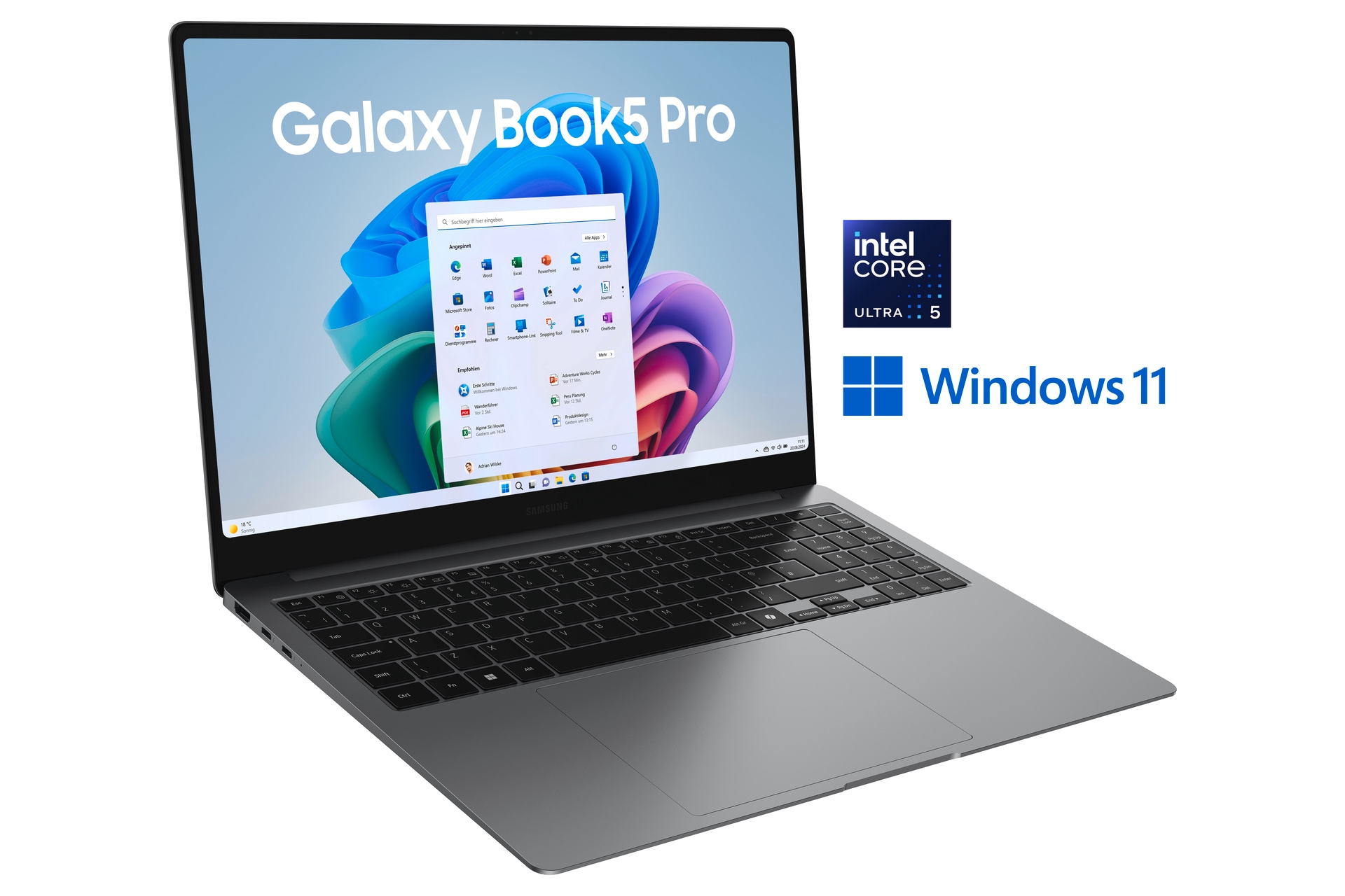 Samsung Convertible Notebook »Galaxy Book5 Pro 16 (NP960X)«, 40,64 cm, / 16 Zoll, Intel, Ultra 5, ARC, 512 GB SSD