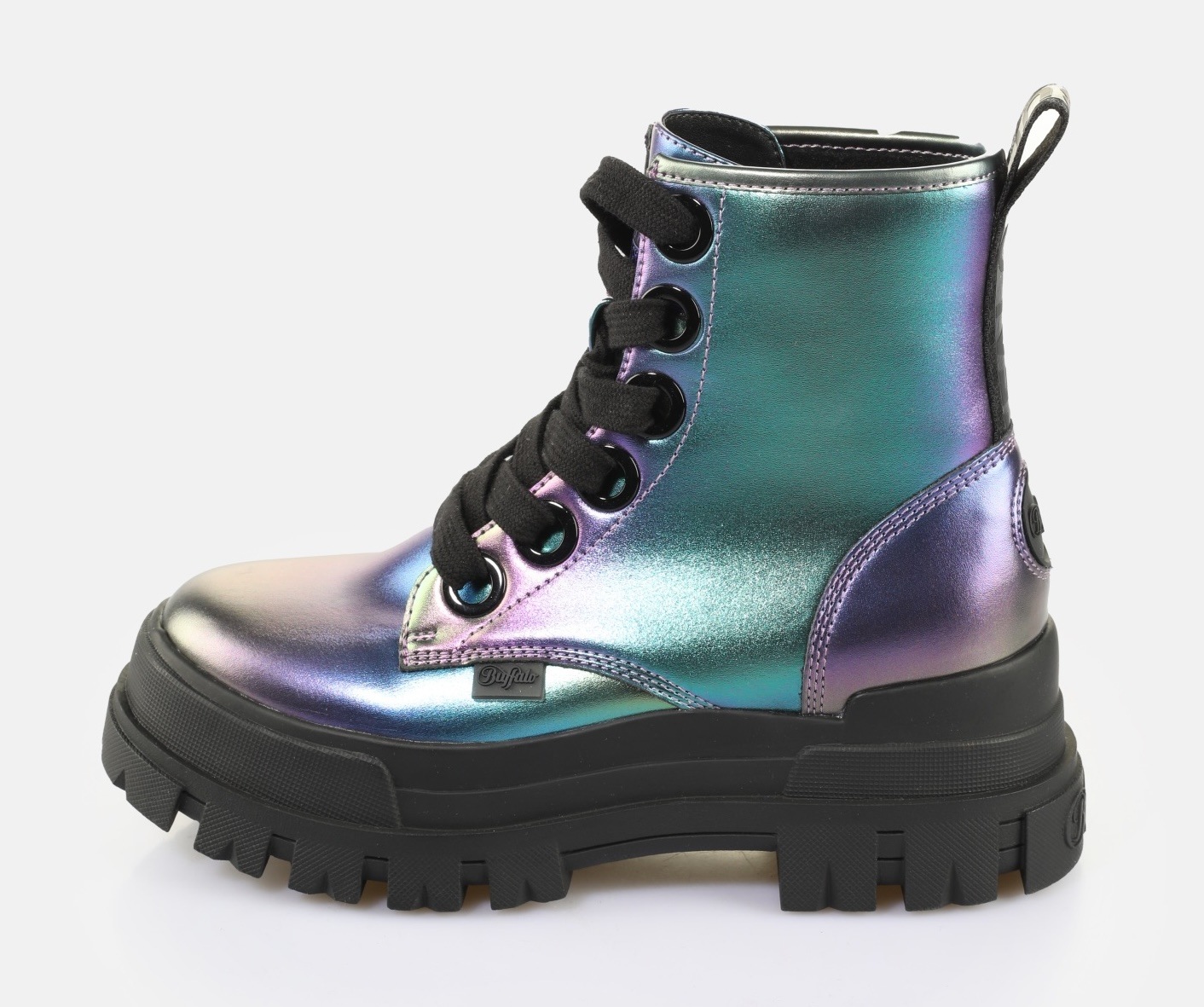 Buffalo Schnürboots »ASPHA LACE UP HI«, Schnürboots, Freizeitschuh, Plateauboots mit modischem Farbverlauf