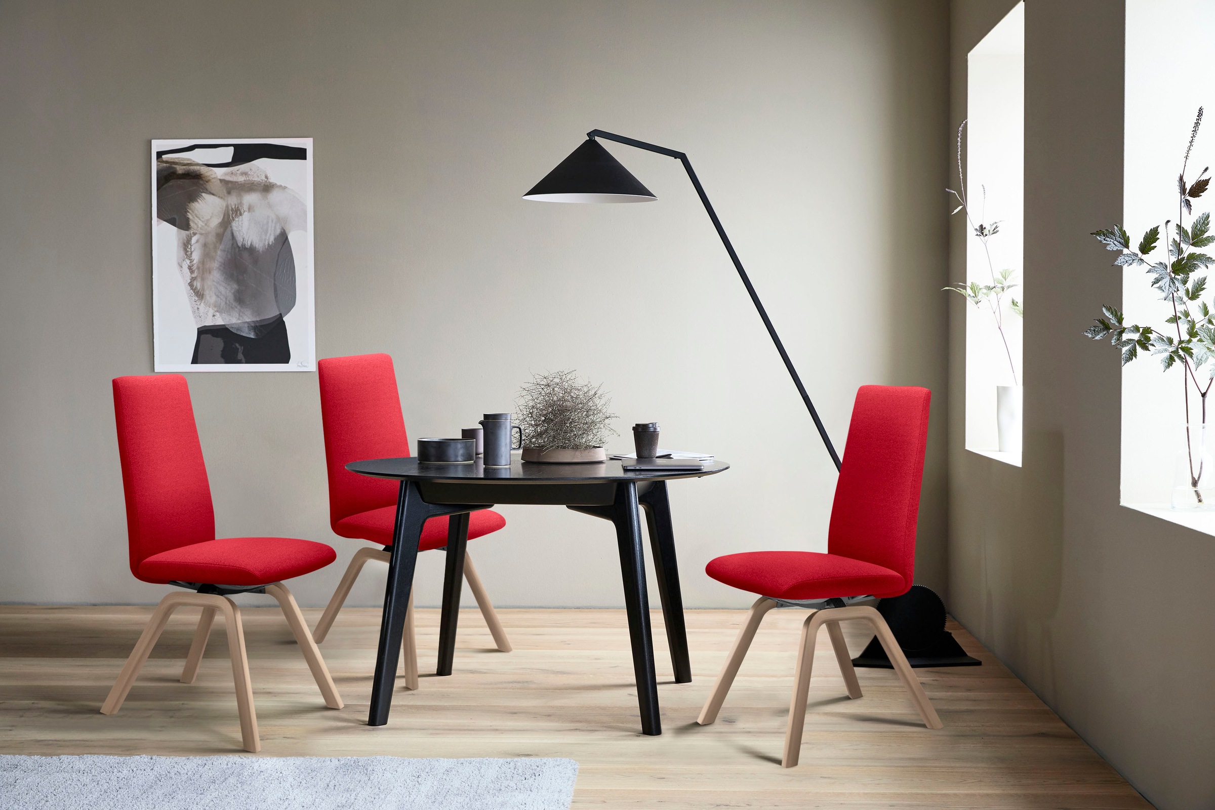 Stressless® Polsterstuhl »Laurel«, ROHLEDER Stoff Q2 FARON, High Back, Größ günstig online kaufen
