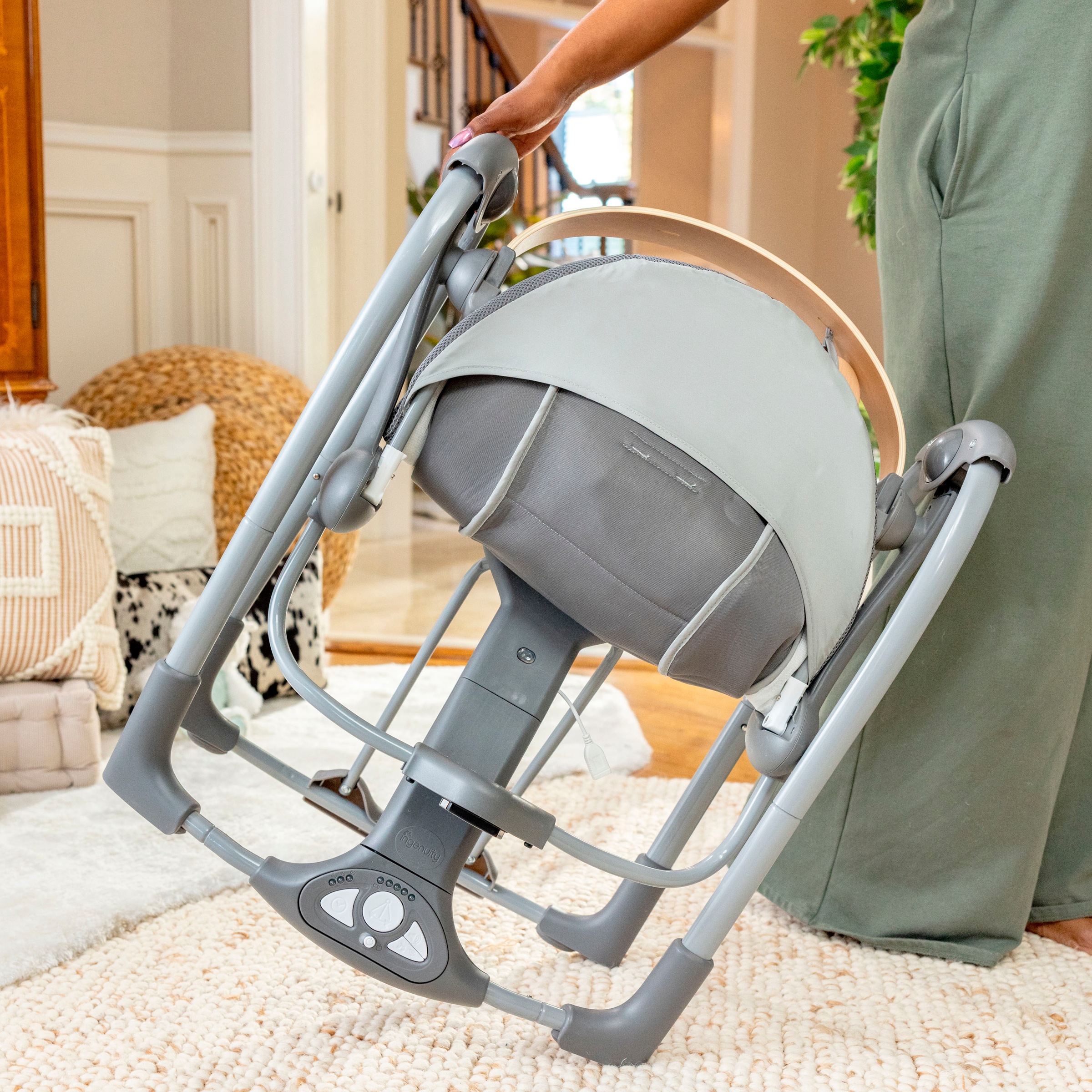 ingenuity Babywippe »Every Season™ Swing 'n Go Portable Swing™ - Wesley™«, bis 9 kg, mit Musik und Geräuschen