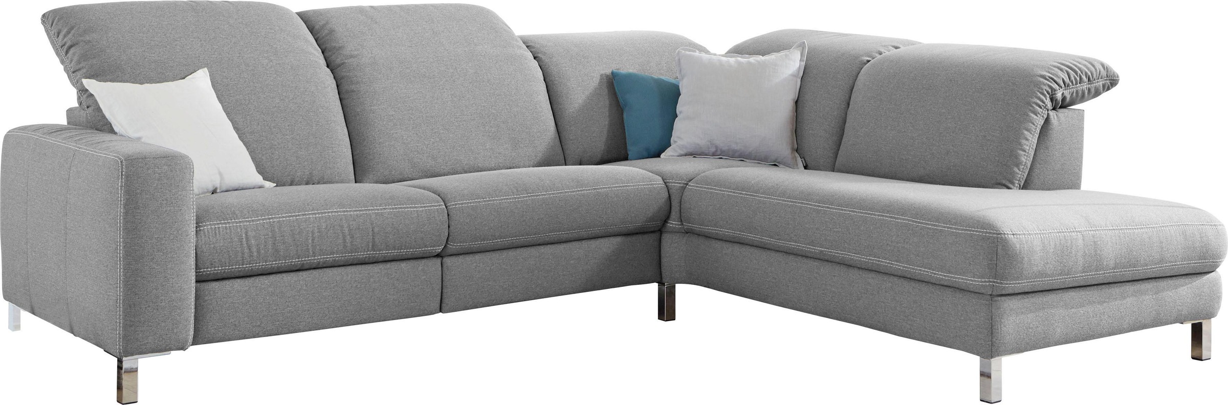 3C Candy Ecksofa »Homely bequem und komfortabel, mit verstellbaren Kopfteil günstig online kaufen