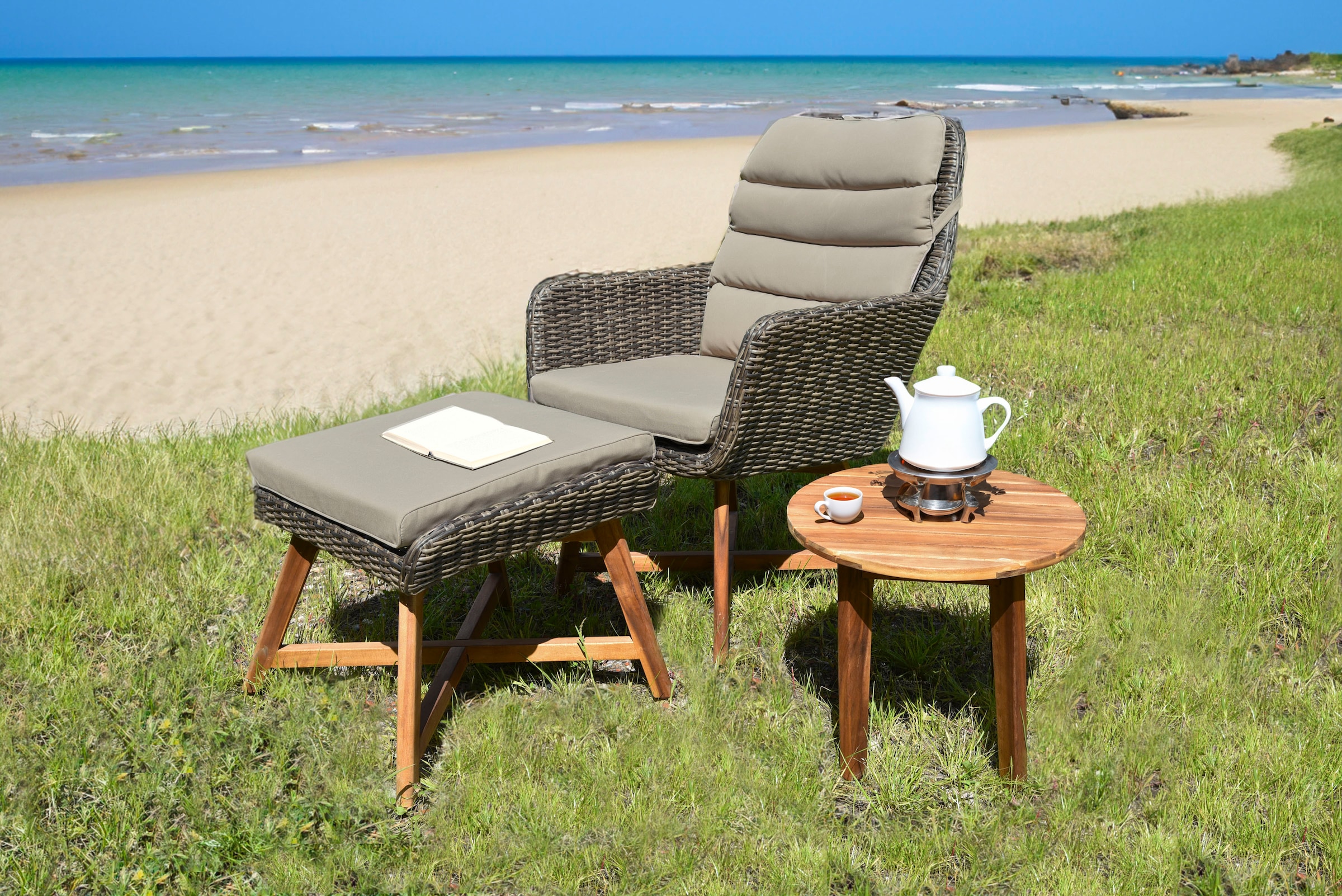 Garden Pleasure Garten-Essgruppe »CALVIA«, (Set, 3 tlg.)