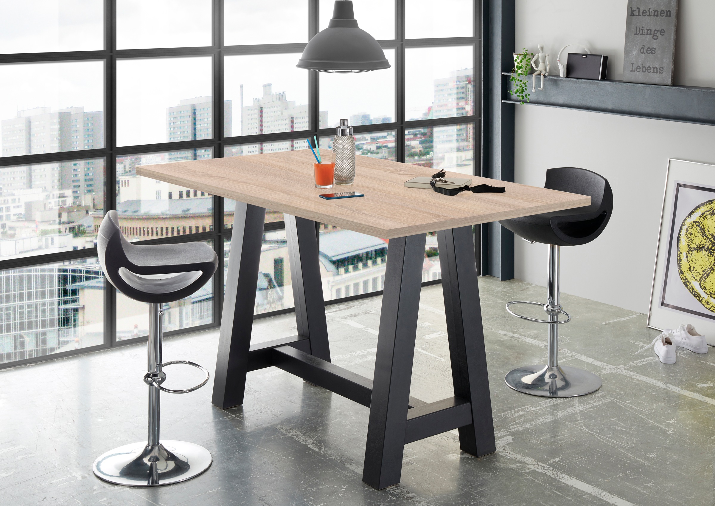 Mäusbacher Bartisch, Gestell in A-Form (Breite 120, 140 oder 160 cm) günstig online kaufen