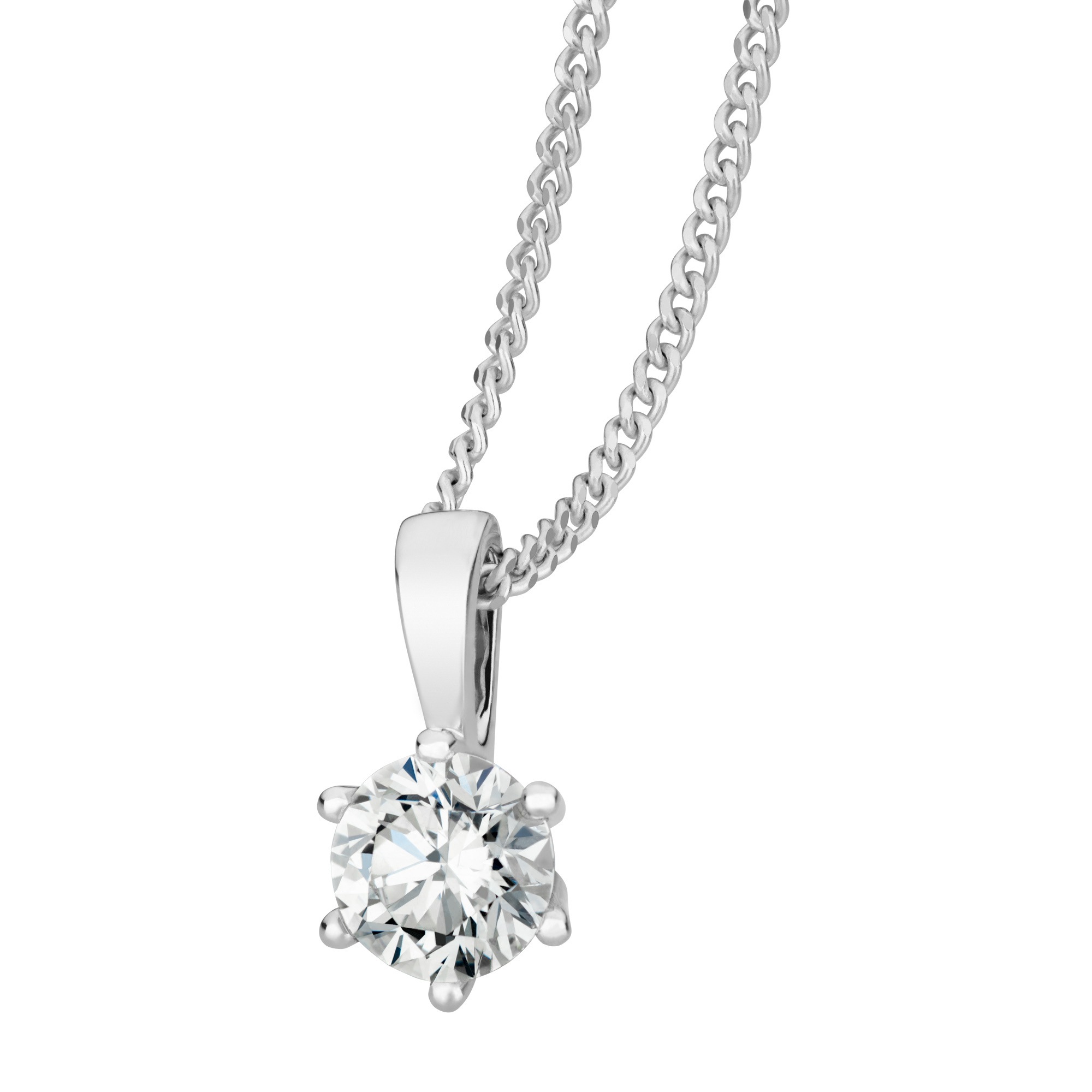 Orolino Kette mit Anhänger »750/- Weißgold 1 Brillant 0,50 ct.«