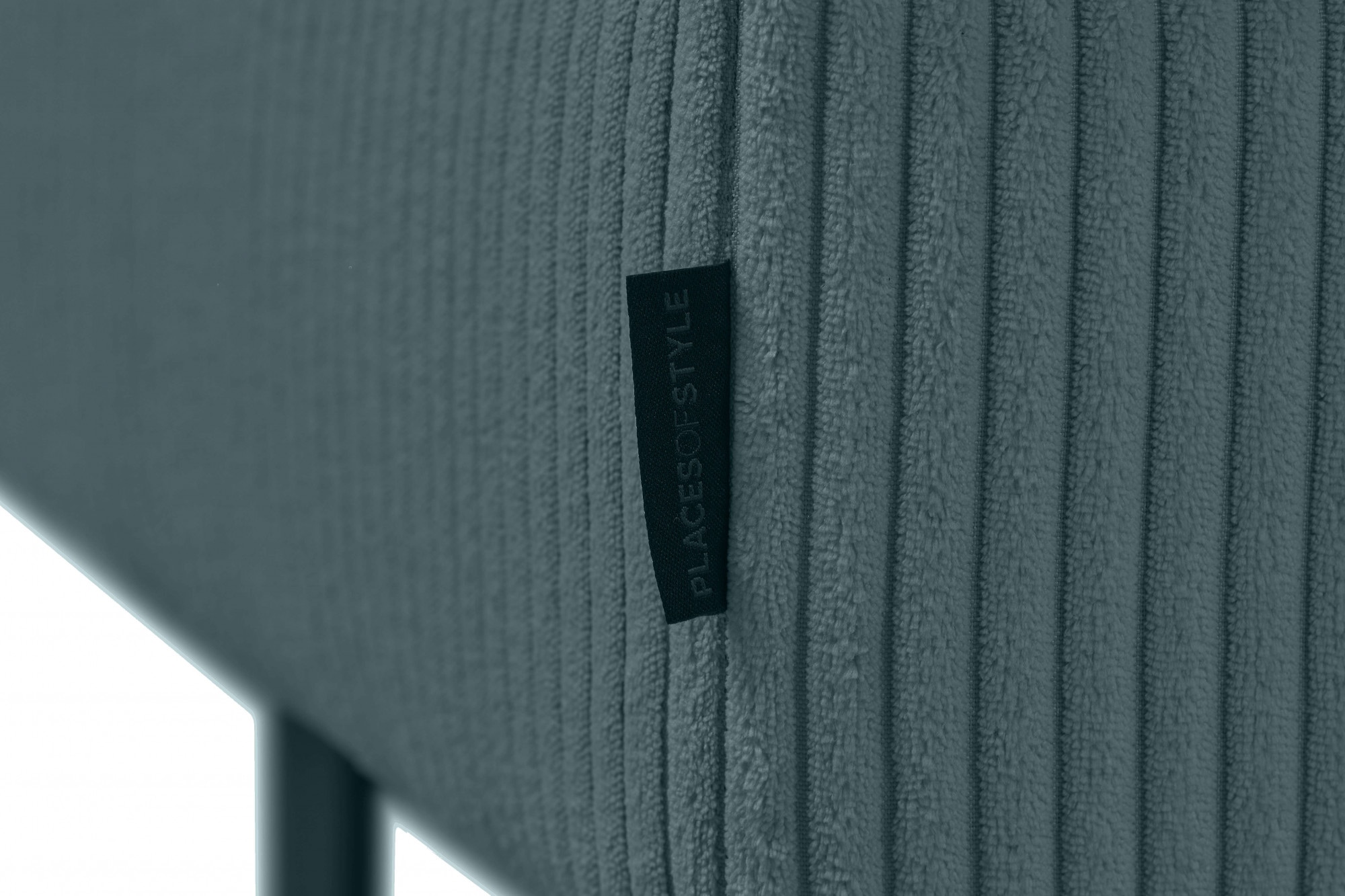 Places of Style Hocker »Pinto«, mit Keder, Metallfüßen und auch in Cord Bezug erhältlich