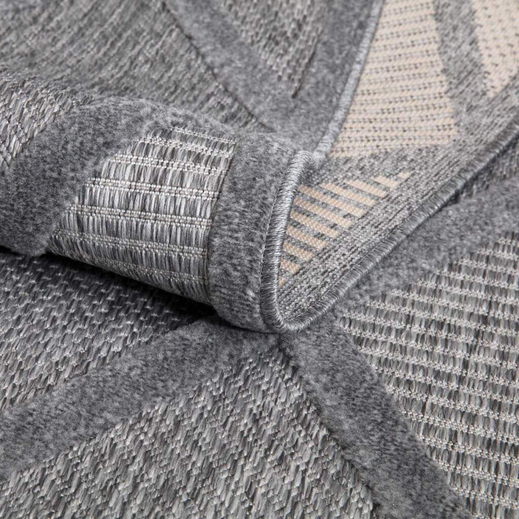 Carpet City Teppich »In-& Outdoorteppich Santorini 457, 3D-Effekt, Raute-Look«, rechteckig, 5 mm Höhe, Wetterfest & UV-beständig für Terrasse, Balkon, Küche, Flur