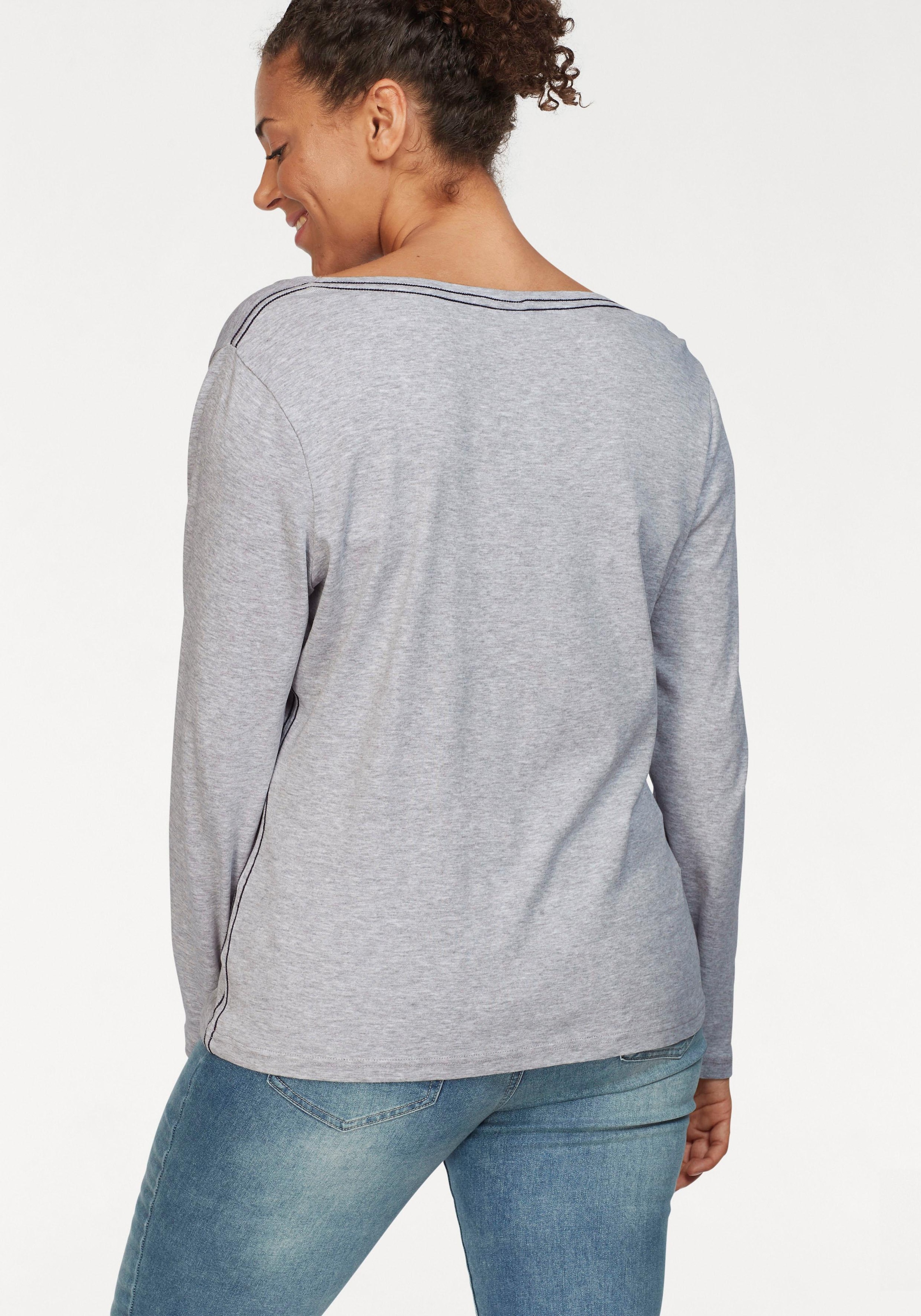 KangaROOS Langarmshirt, im Doppelpack in toller Basic-Form