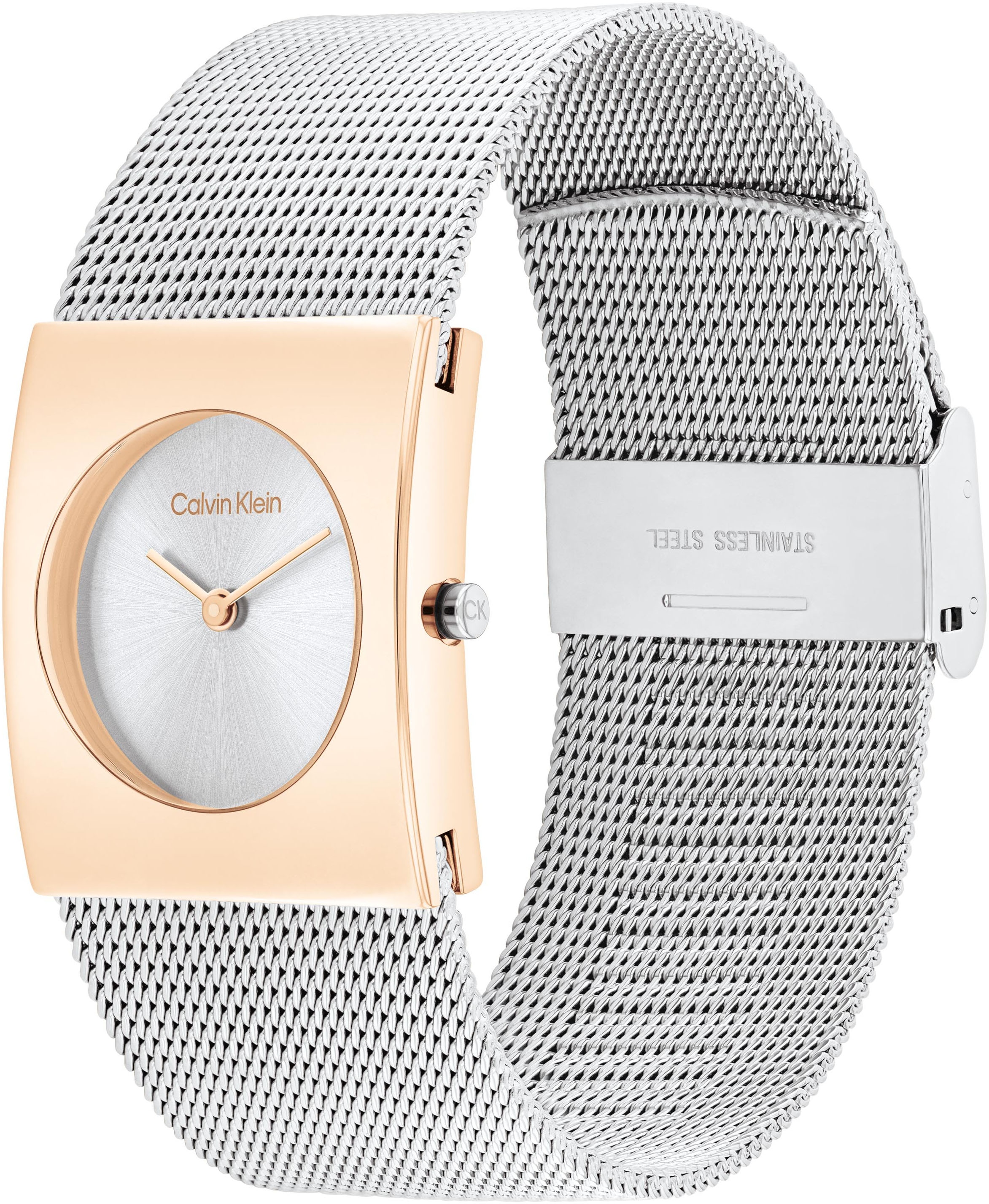 Calvin Klein Quarzuhr »CK PULSE 26 mm«, Armbanduhr, Damenuhr, analog, Edelstahlarmband