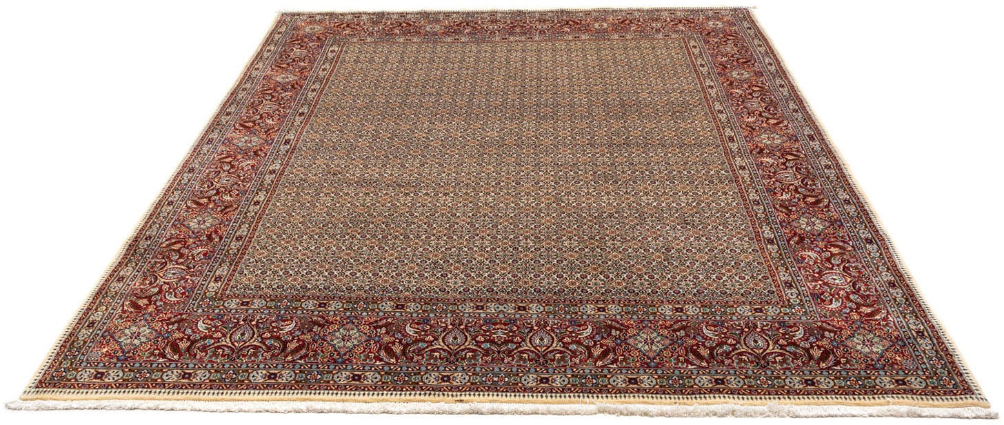 morgenland Wollteppich »Moud Medaillon Blu chiaro 347 x 243 cm«, rechteckig günstig online kaufen