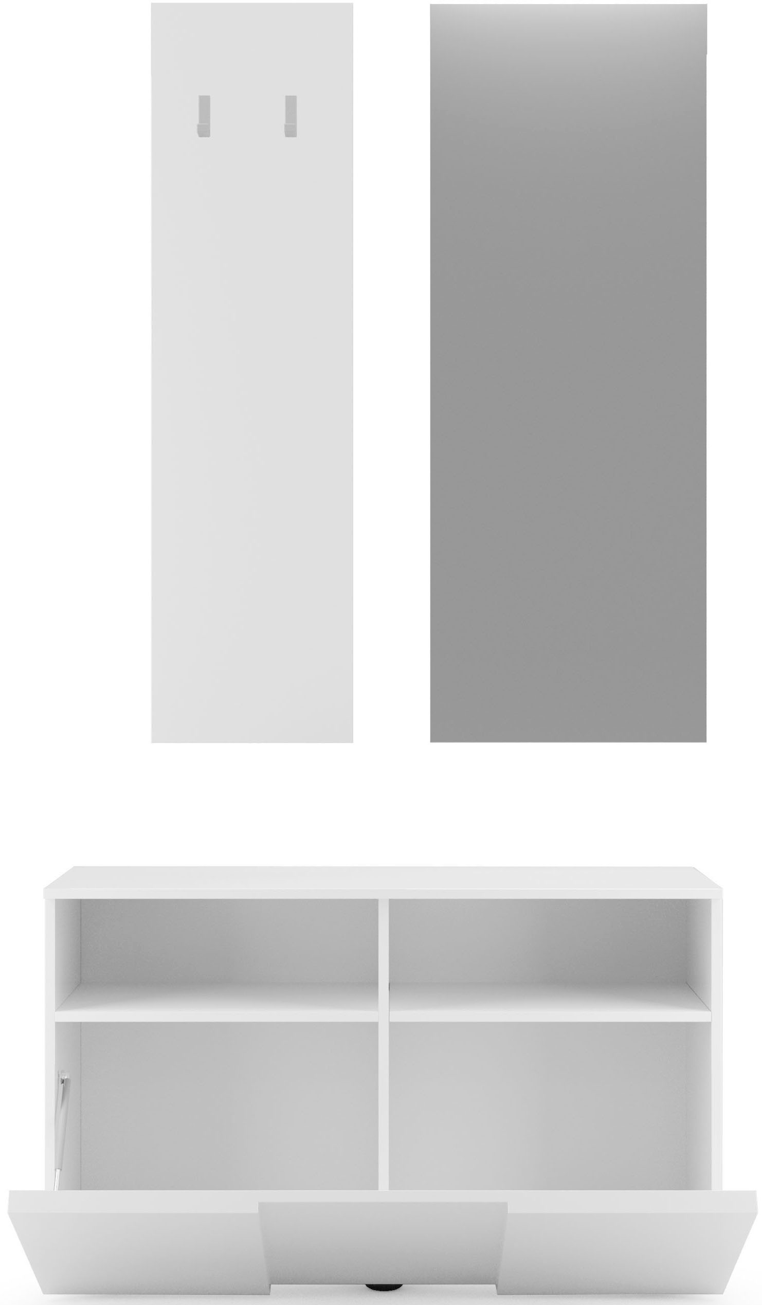 INOSIGN Garderobenpaneel »Wandpaneel mit 2 Haken Breite 31 cm, Höhe 110 cm, günstig online kaufen