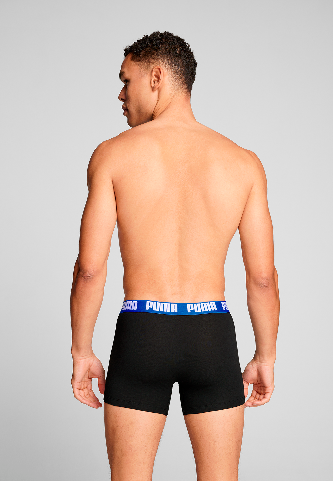 PUMA Boxershorts »PUMA MEN EVERYDAY BASIC BOXERS 2P«, (2er Pack), mit Logobund