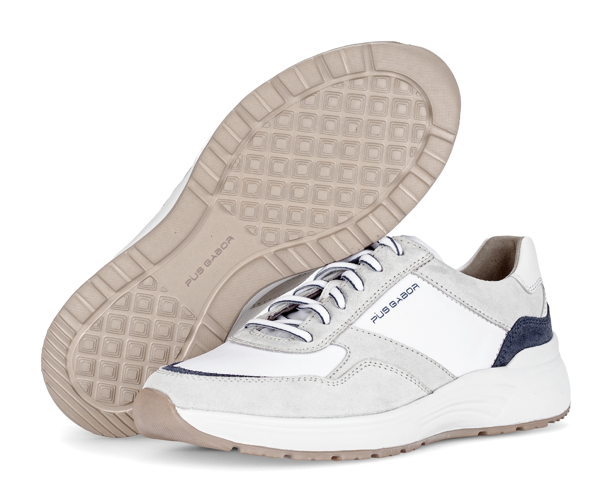 Pius Gabor Sneaker  , Freizeitschuh, Halbschuh, Schnürschuh mit Kontrastbesätzen, G-Weite