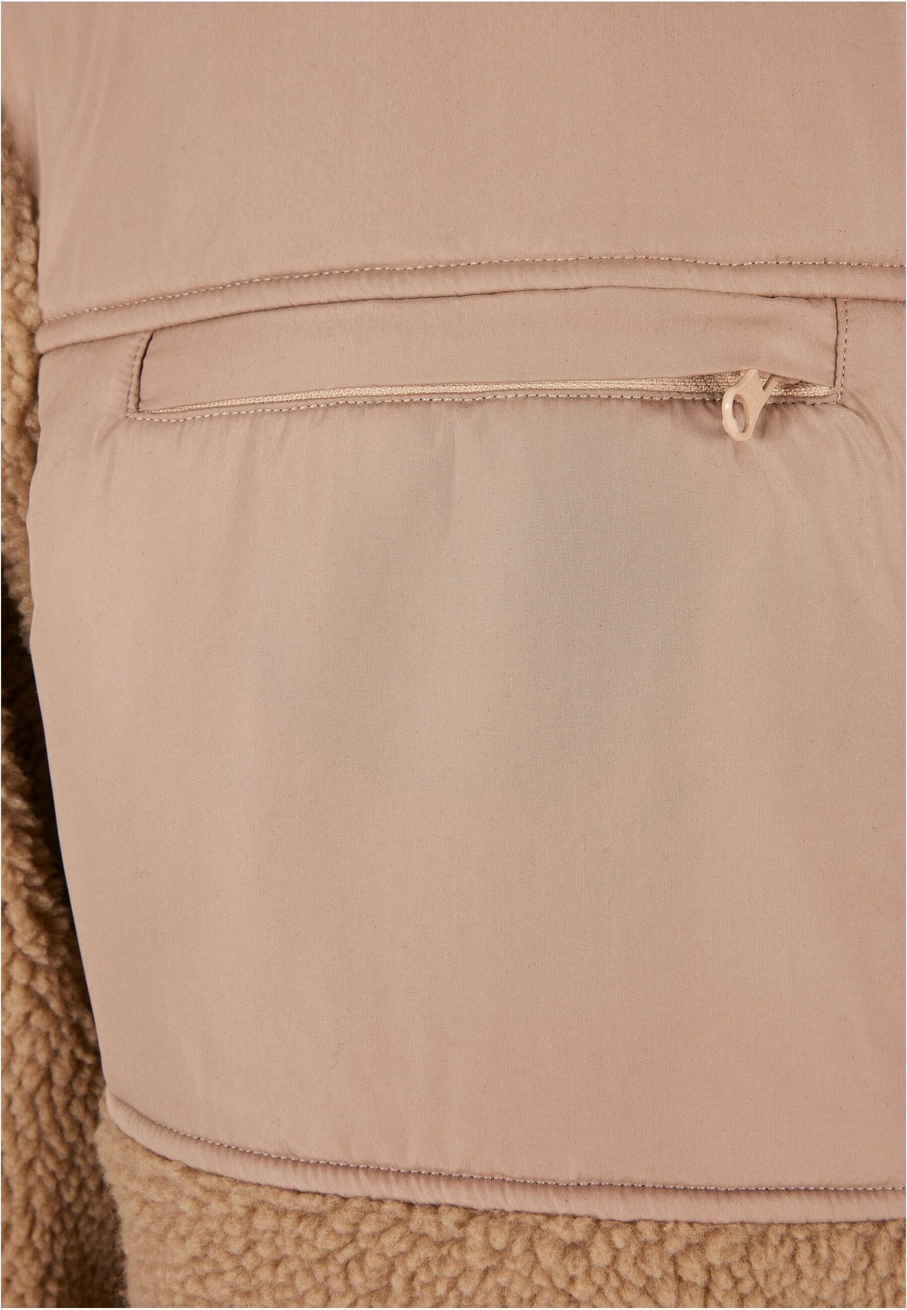 URBAN CLASSICS Winterjacke »Urban Classics Herren Patched Sherpa Jacket« 1 Stk. tlg. ohne Kapuze