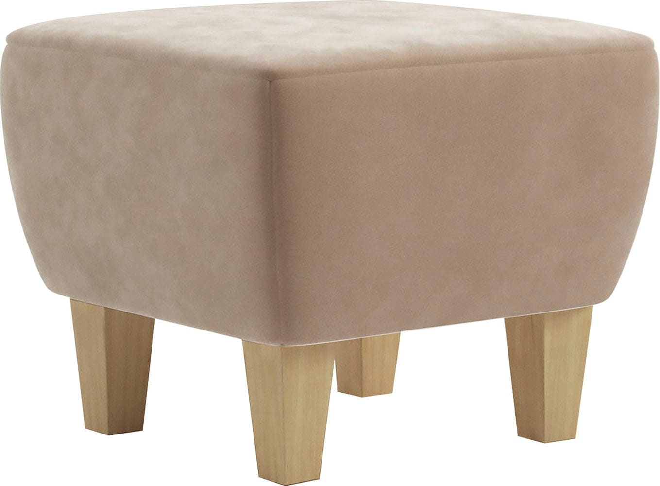 Home affaire Polsterhocker »Viva« mit Buchefüßen