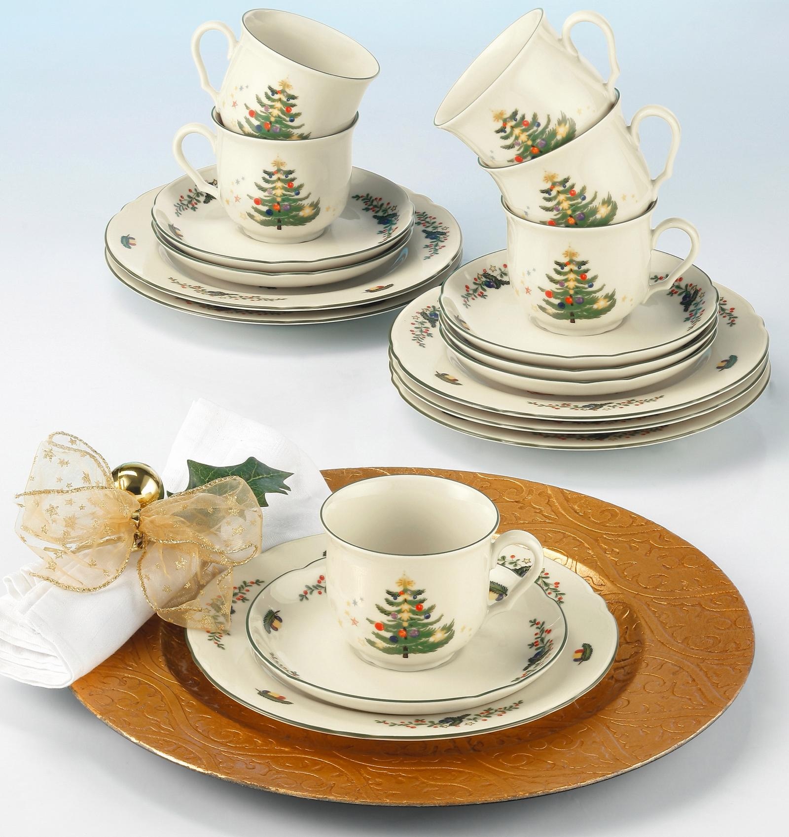 Seltmann Weiden Kaffeeservice »Geschirr-Set, Service Marie-Luise, Advent,  Weihnachten«, (Set, 18 tlg.), Made in Germany, 18 Teile, für 6 Personen auf  Rechnung bestellen