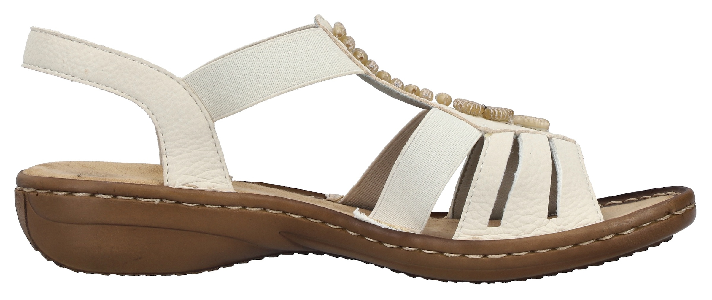 Rieker Riemchensandale  Sommerschuh, Sandalette, Keilabsatz, mit schöner Verzierung