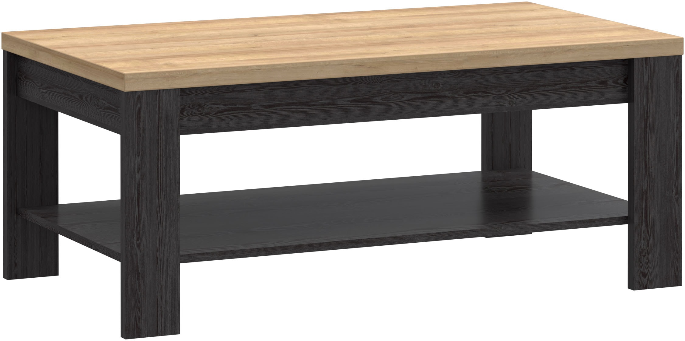 FORTE Couchtisch »Bohol« B/H/T 100/45,7/60 cm zweifarbiges Dekor