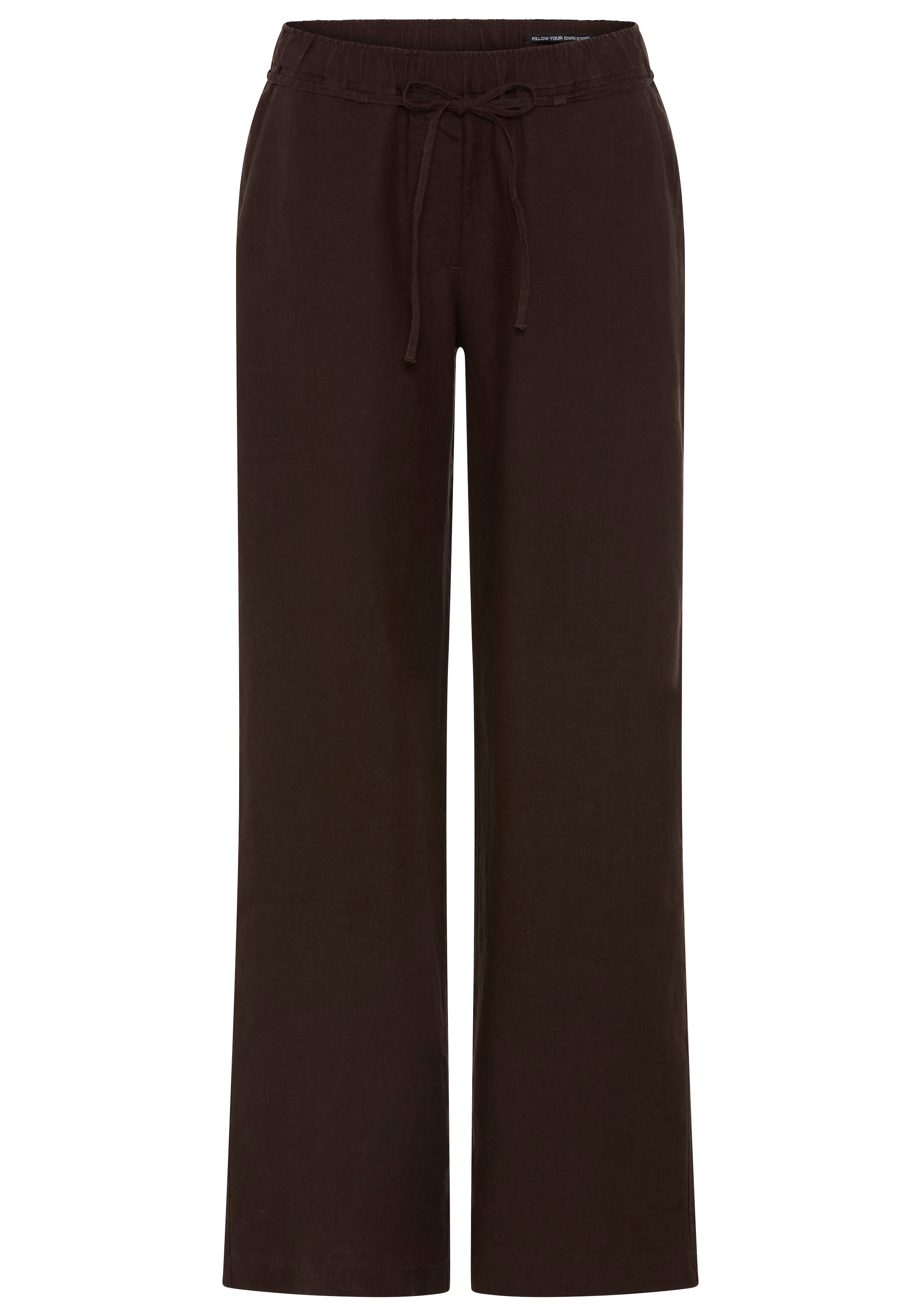 MAC Leinenhose »CHIARA BELT«  Sommerhose Wide Fit, mit geradem, weitem Bein