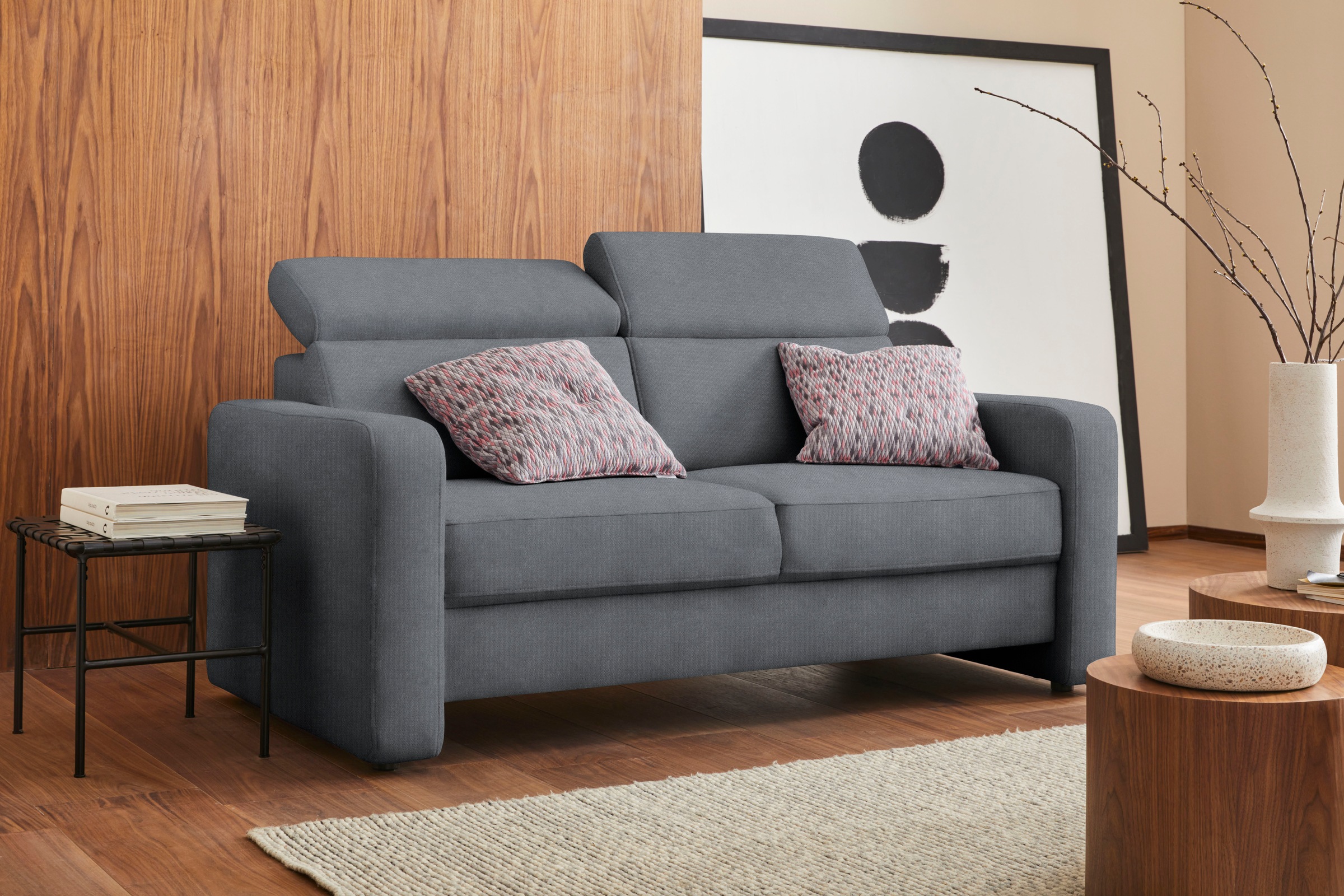 sit&more 2,5-Sitzer »Bologna«, inklusive Kopfteilverstellung und Federkern
