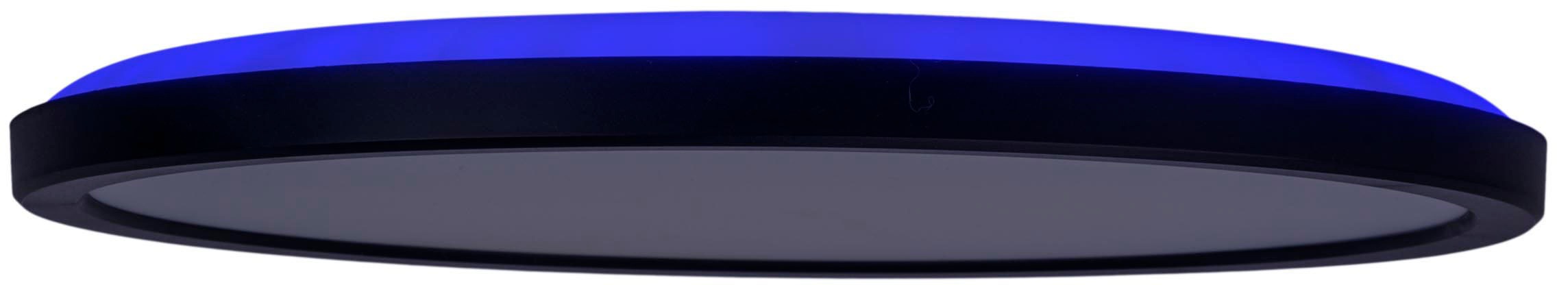 näve Deckenleuchte »LED "CARLO" mit RGB-Backlight D: 29,3 cm«, Dimmbar mit Memoryfunktion, Farbwechsler und Nachtlichtfunktion