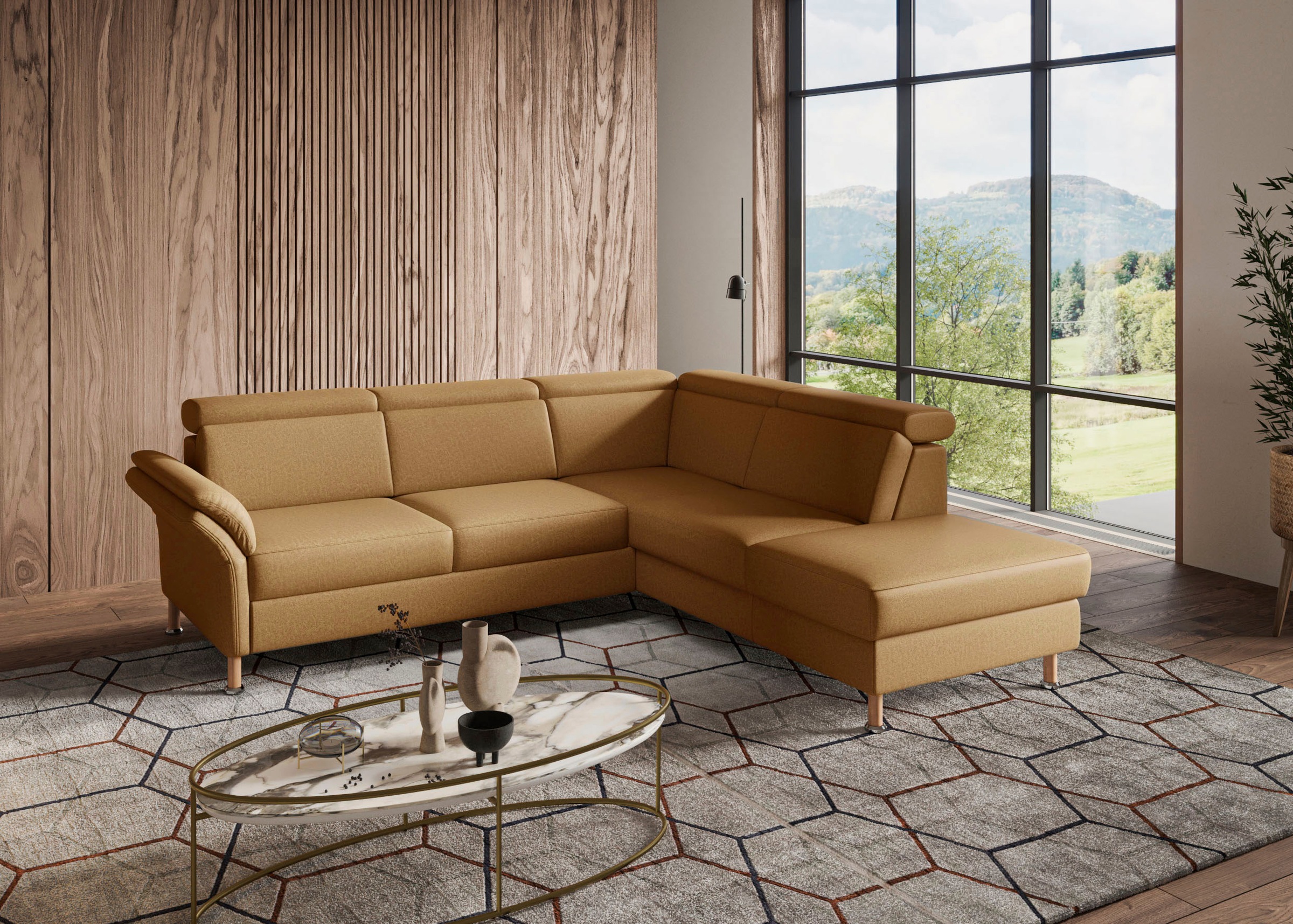 Home affaire Ecksofa »Calypso L-Form«, mit Relaxfunktion motorisch im Sofa 2,5- Sitzer