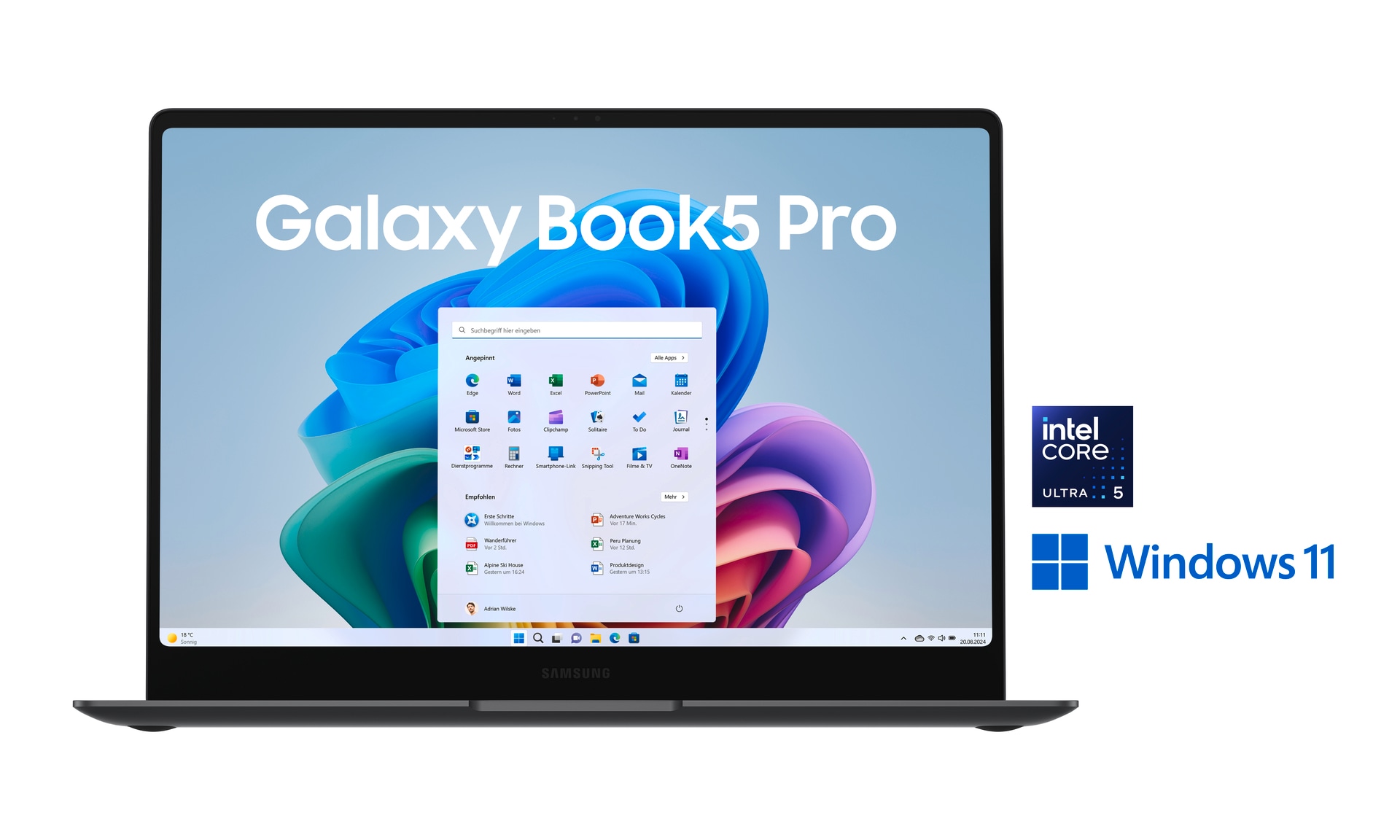 Samsung Convertible Notebook »Galaxy Book5 Pro 14 (NP940X)«, 35,56 cm, / 14 Zoll, Intel, Ultra 5, ARC, 512 GB SSD