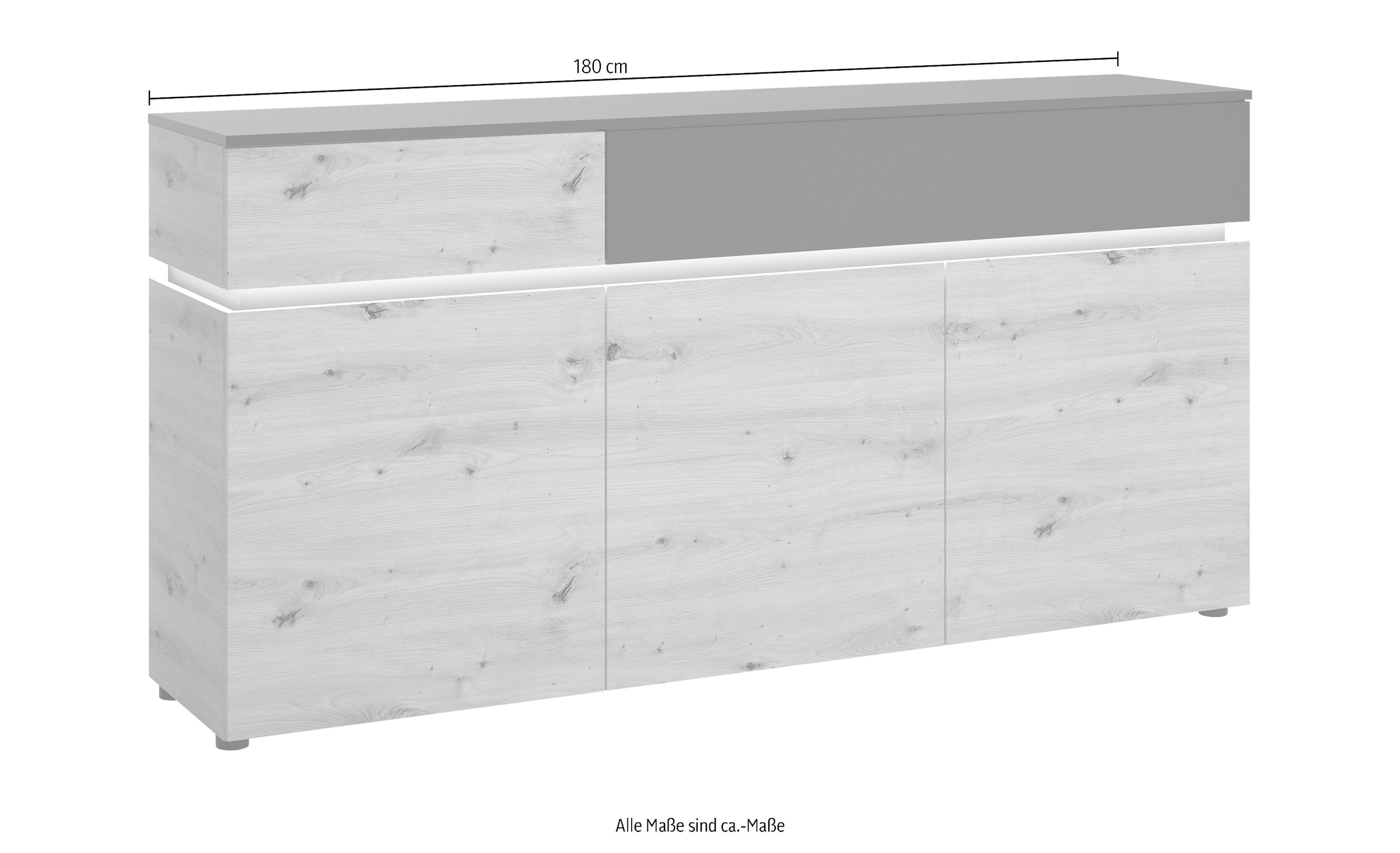 INOSIGN Sideboard kaufen cm 5 »Luci«, Raten auf Breite 180