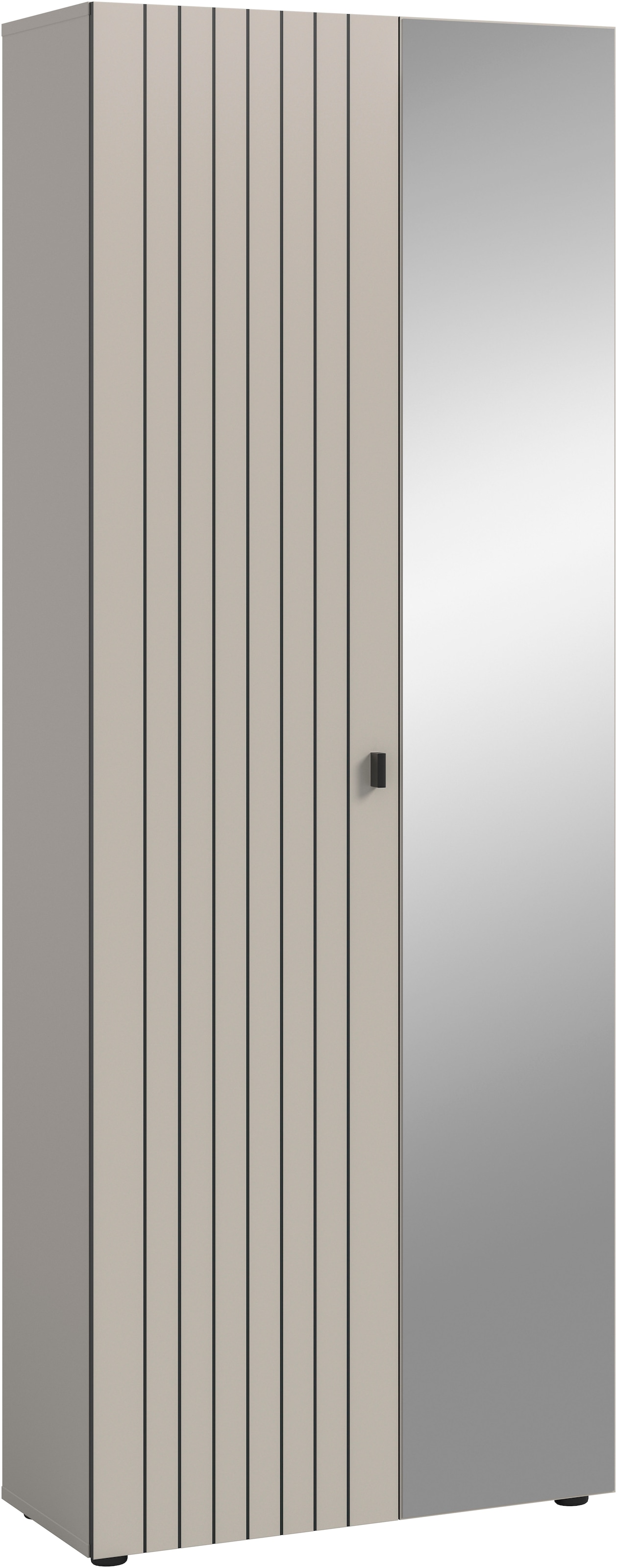 INOSIGN Garderobenschrank »TATIO, Höhe 192 cm, Rillenoptik, Spiegeltür« 1 Stk. tlg. Garderobenschrank, Flurschrank, Dielenschrank
