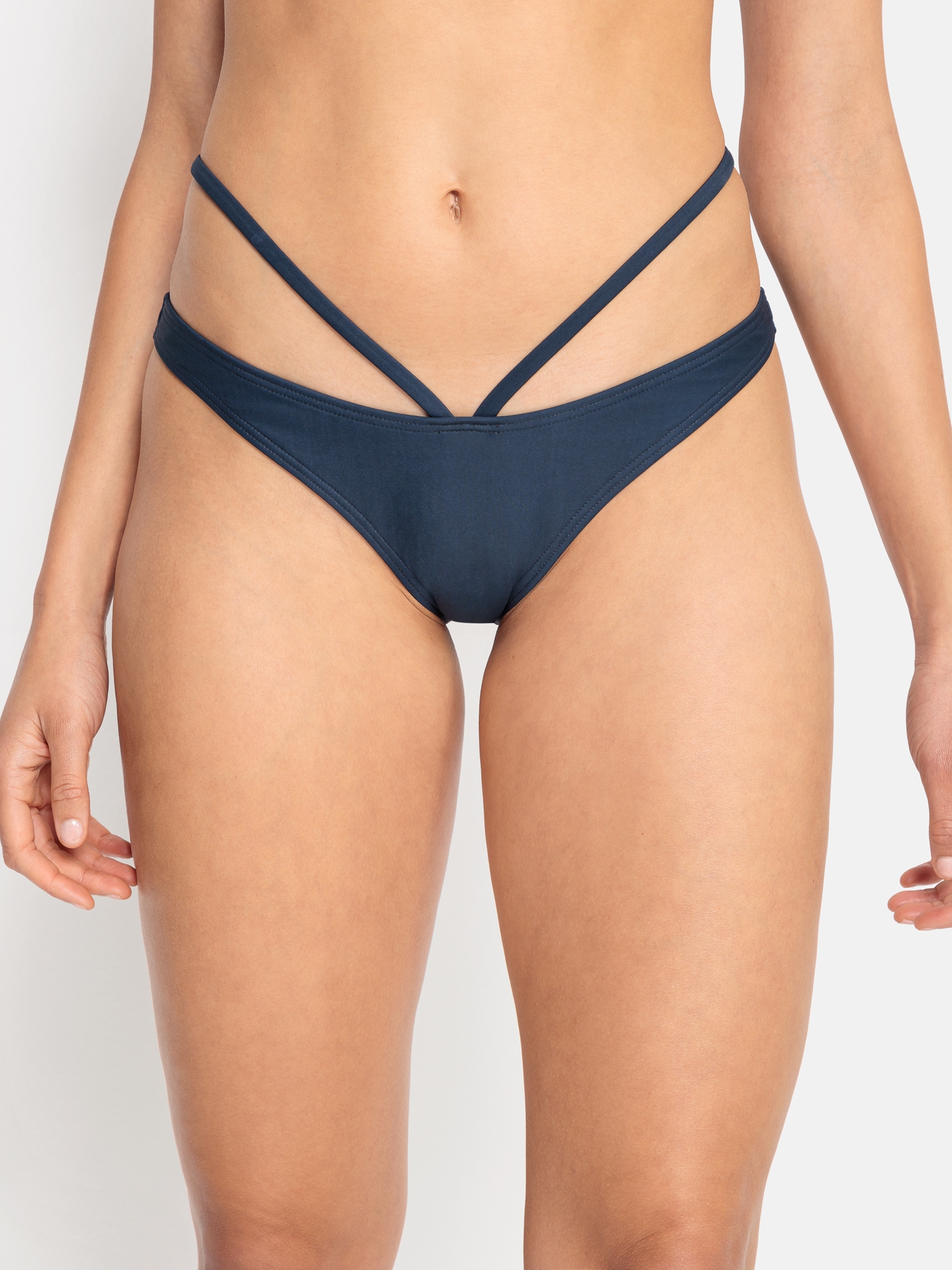 Bikini-Hose „Gina“, mit extra Straps, Gr. 32 – N-Gr, marine N-Gr