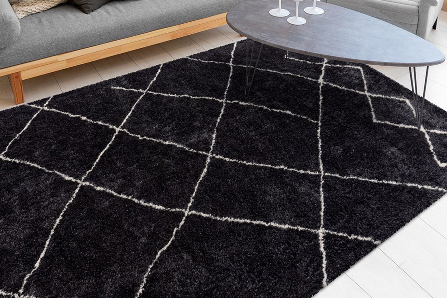 my home Hochflor-Teppich »Amanda«, rechteckig, 27 mm Höhe, Wohnzimmer günstig online kaufen