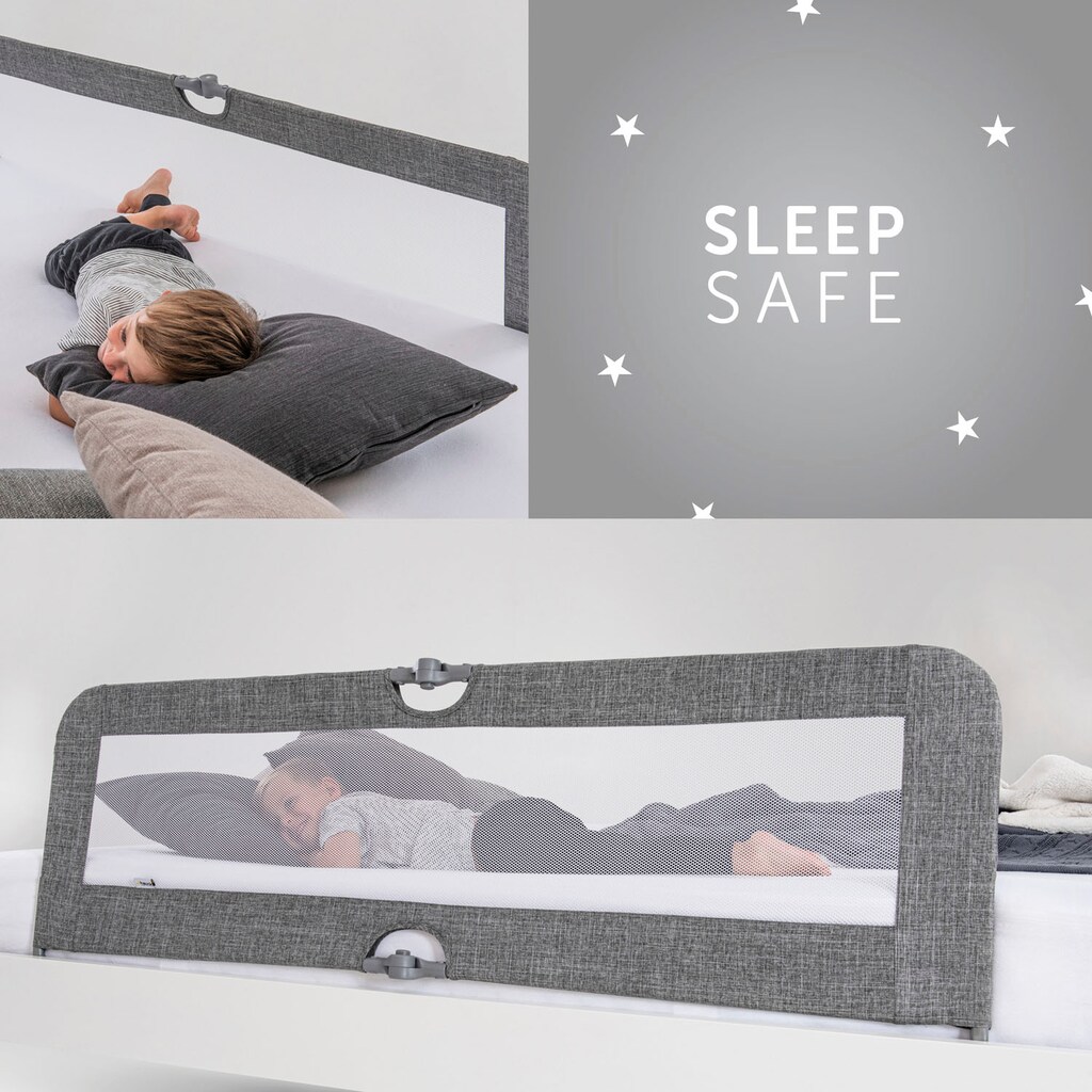 Hauck Bettschutzgitter »Sleep N Safe Plus XL -  melange grey«
